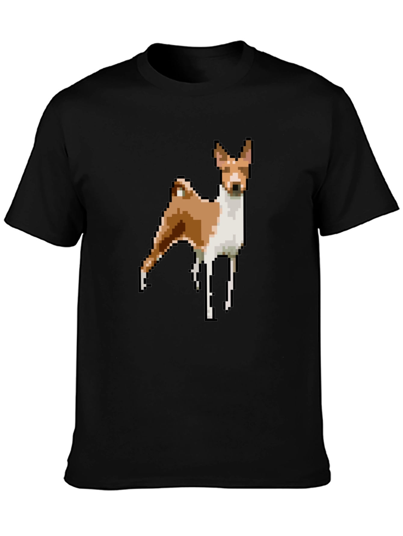Pixel Dog Graphic Tee - Black T-Shirt
