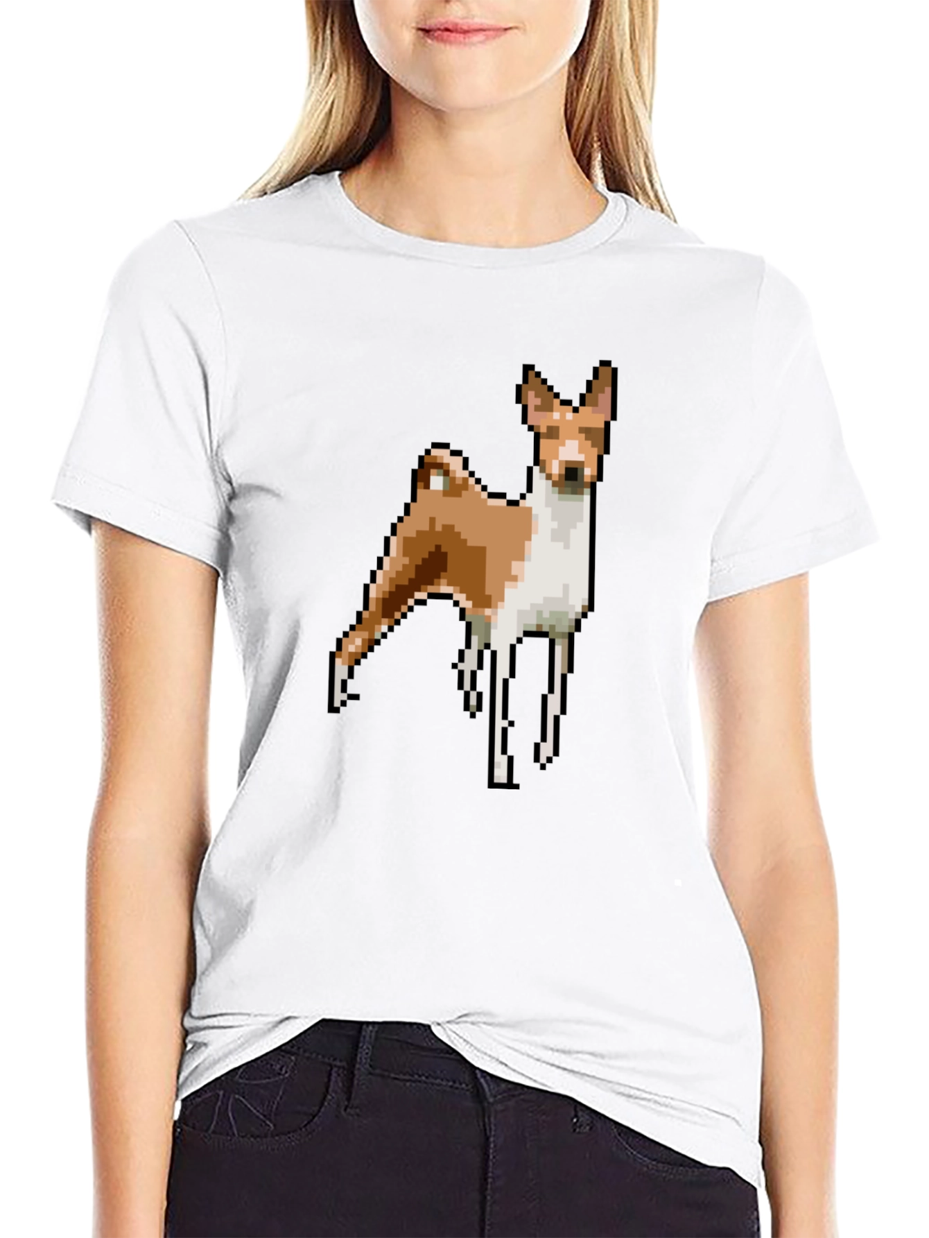 Pixel Dog Graphic Tee - Black T-Shirt