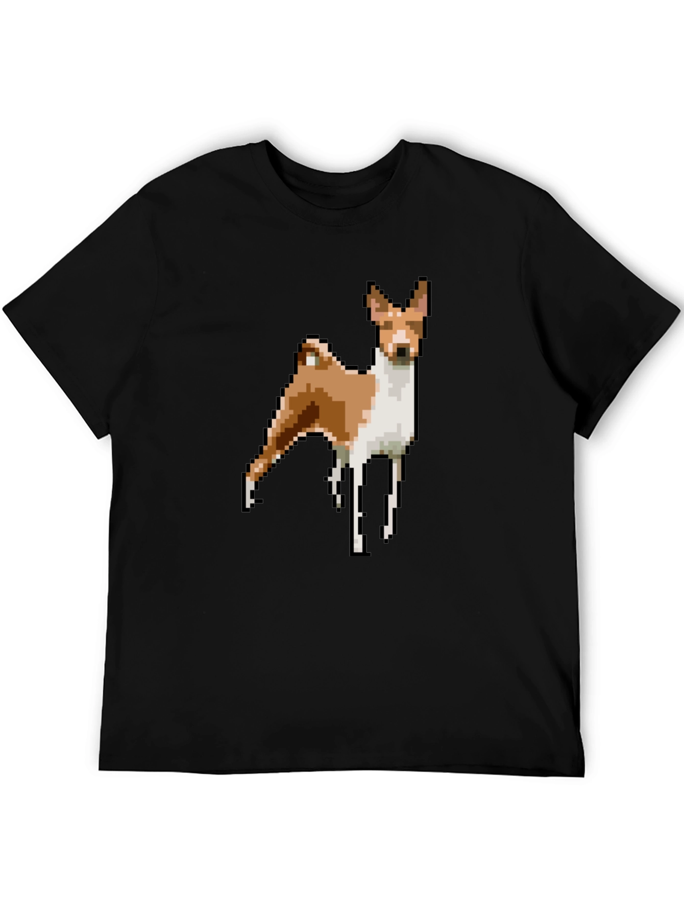 Pixel Dog Graphic Tee - Black T-Shirt