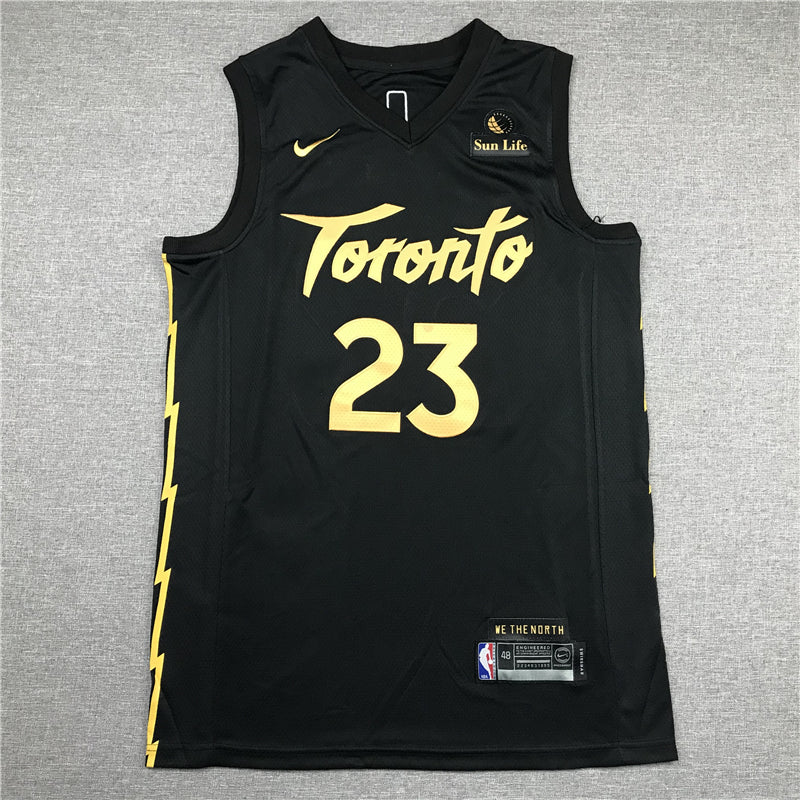 Men's Toronto Raptors Fred VanVleet Black 2020/21 Swingman Jerseys - City Edition