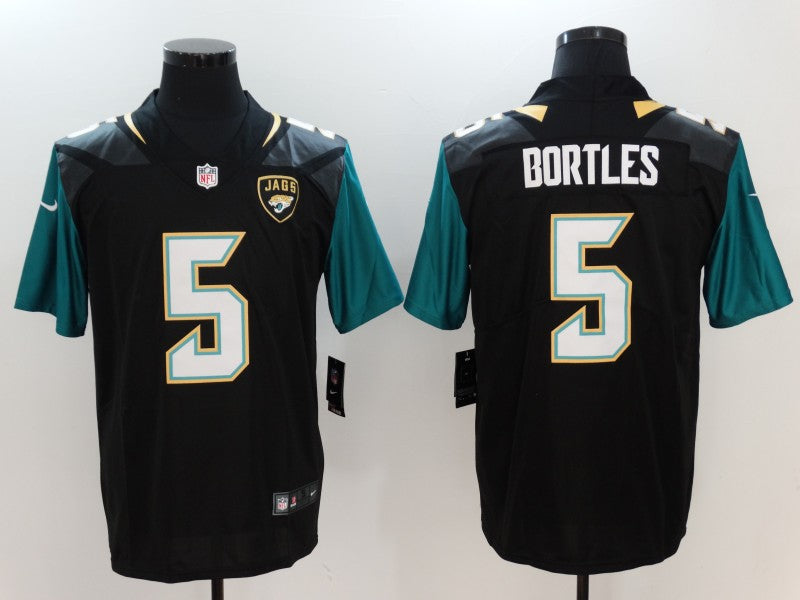 Men's Jacksonville Jaguars Blake Bortles #5 Black Game Jerseys