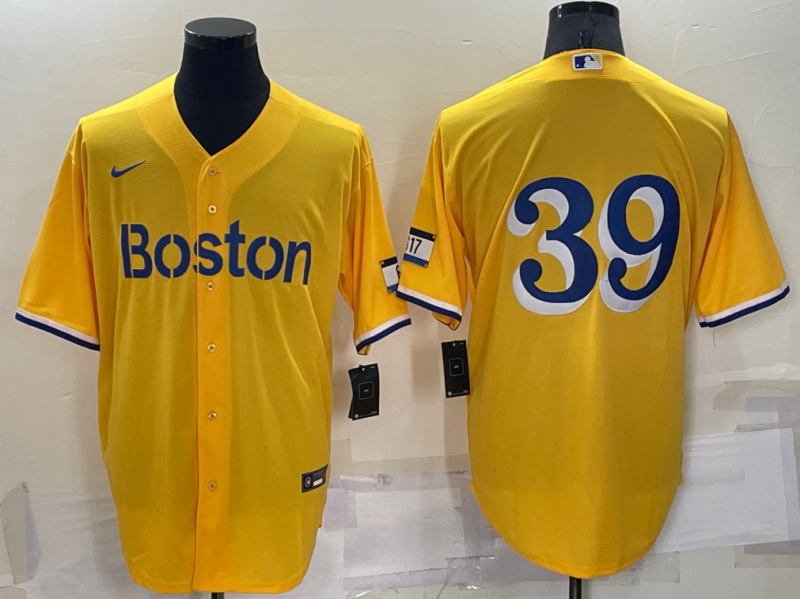 Men's Boston Red Sox Christian Arroyo #39 Gold City Connect Replica Player Jerseys