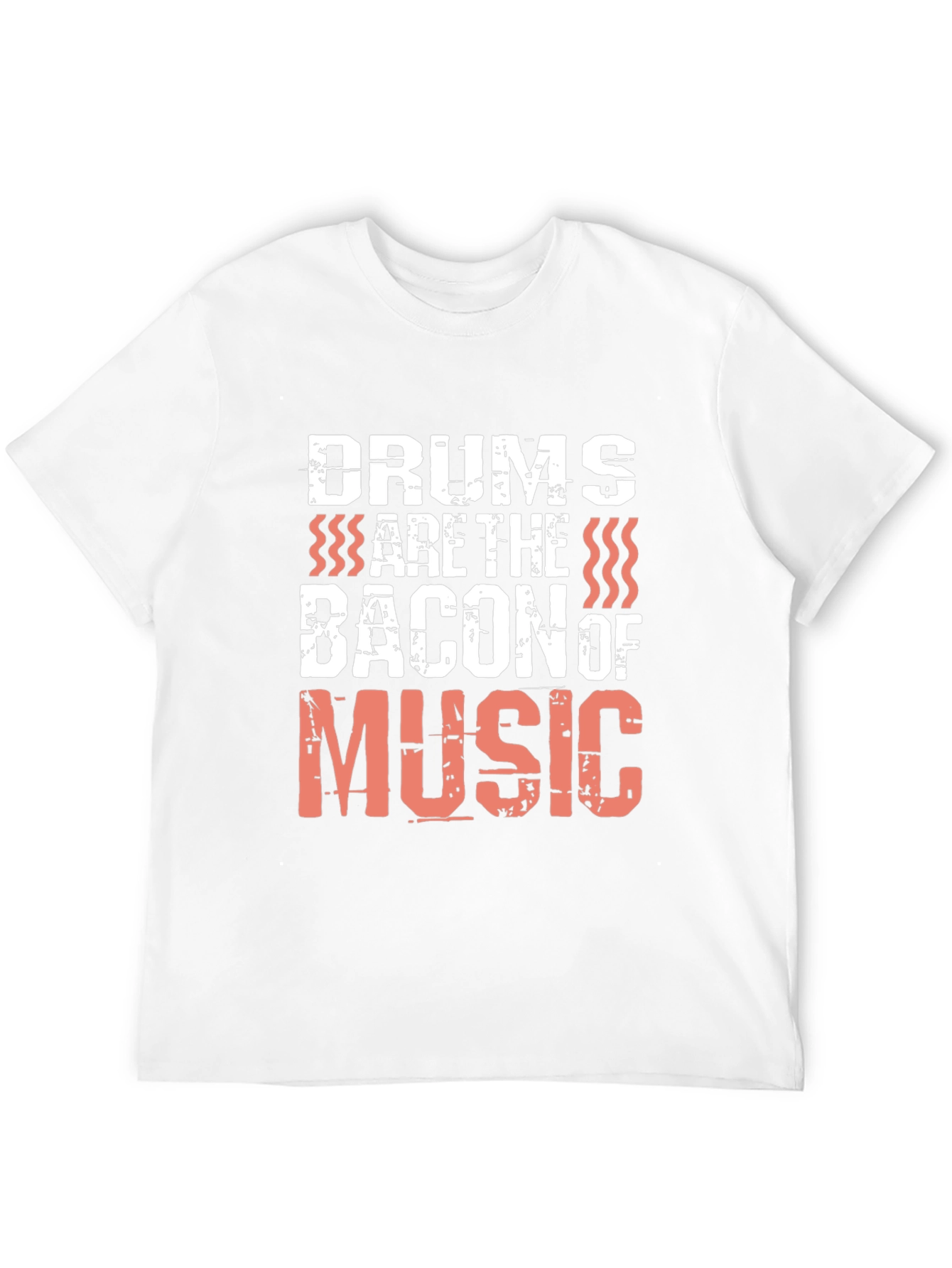 Drums are the Bacon of Music Black T-Shirt