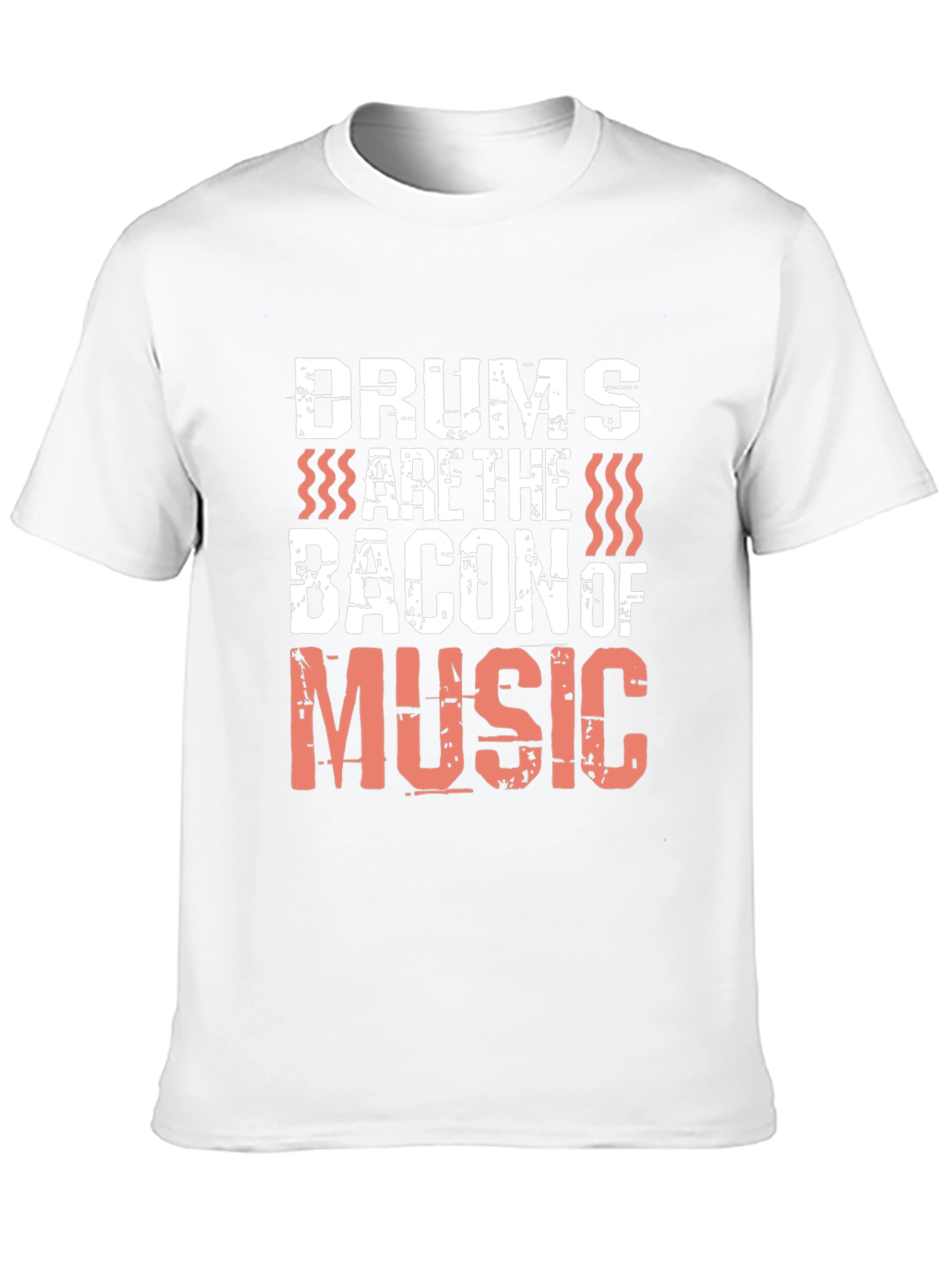 Drums are the Bacon of Music Black T-Shirt