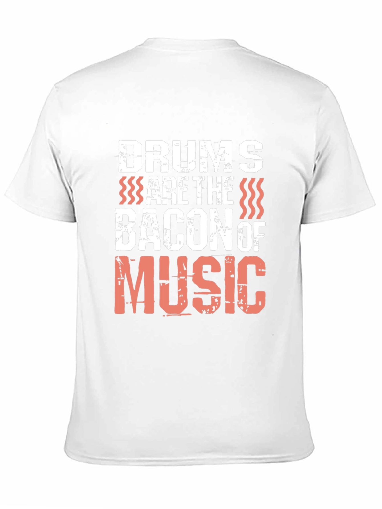 Drums are the Bacon of Music Black T-Shirt