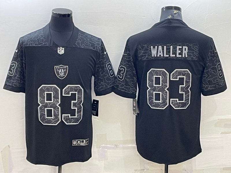 Men's Las Vegas Raiders Darren Waller #83 Black RFLCTV Limited Jerseys