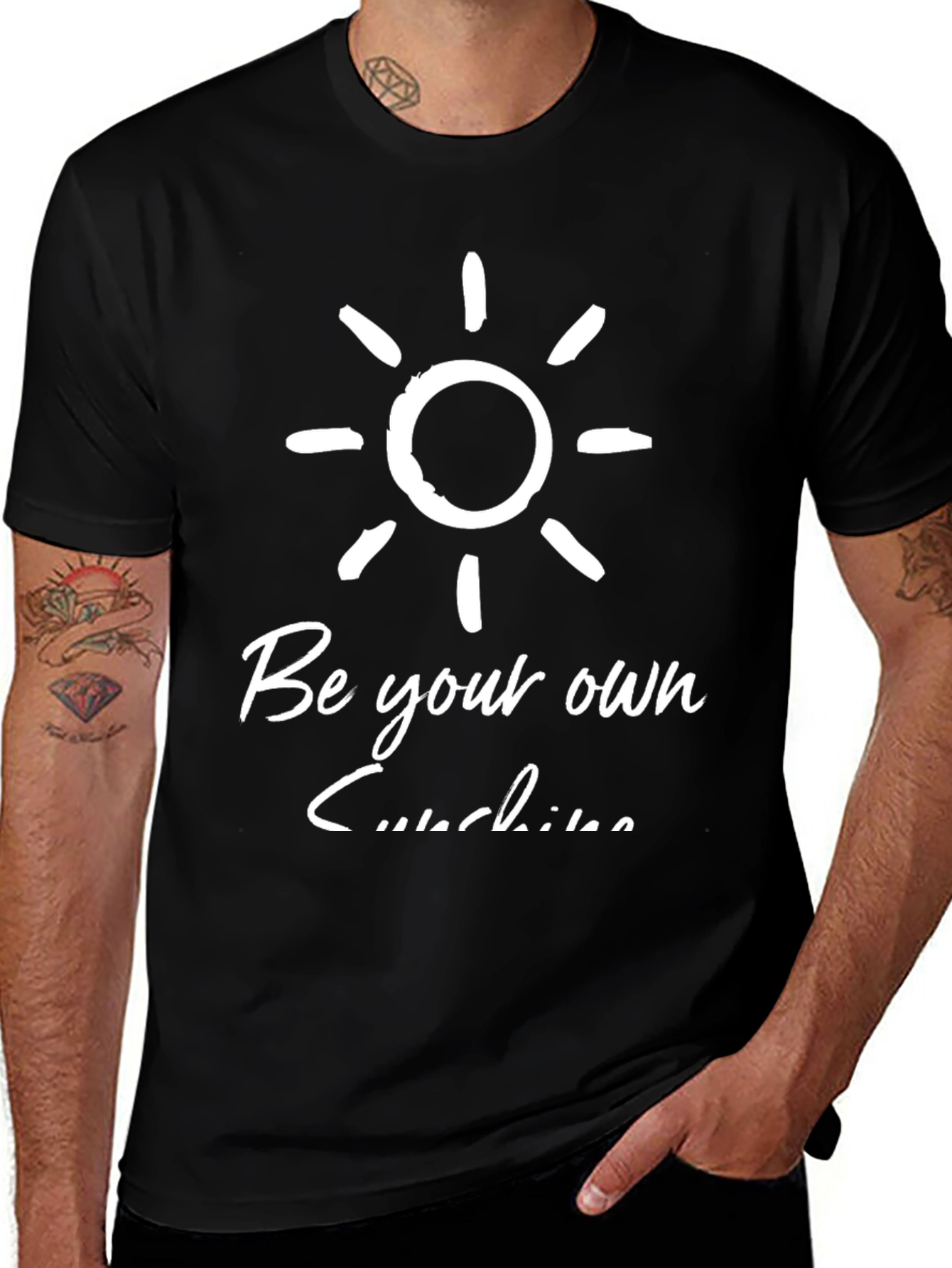 Be Your Own Sunshine Graphic Tee - Black