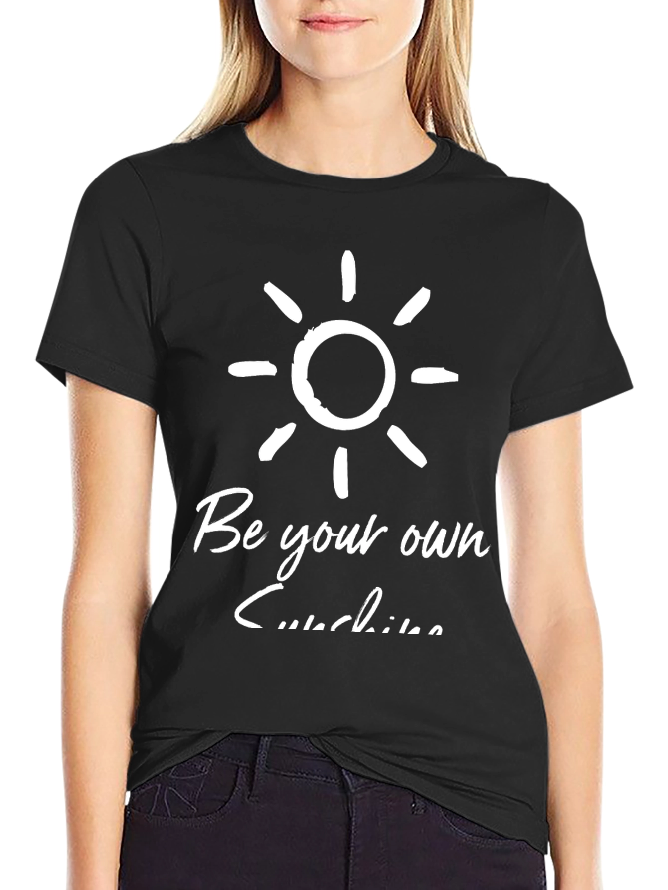 Be Your Own Sunshine Graphic Tee - Black