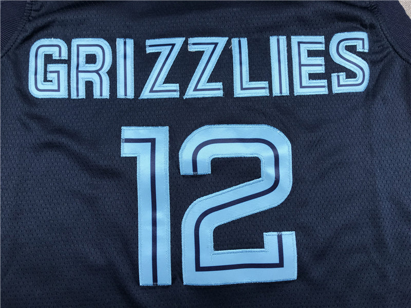 Men's Memphis Grizzlies Ja Morant #12 Navy Replica Fast Break Jerseys