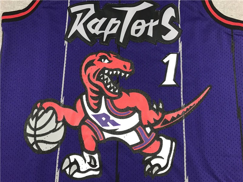 Men's Toronto Raptors Tracy McGrady Purple 1998-99 Hardwood Classics Swingman Jerseys
