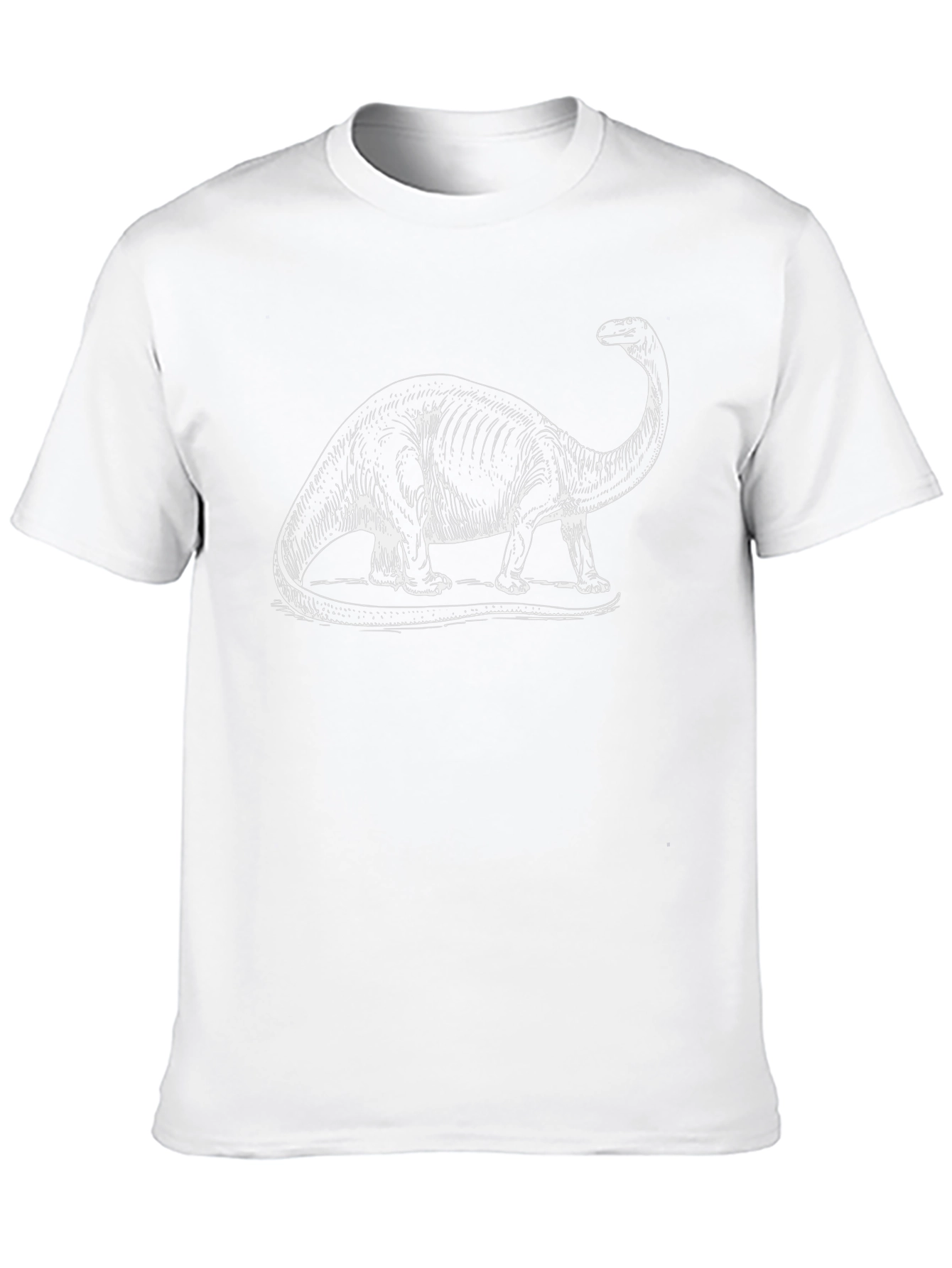 Dinosaur Graphic Tee - Black Cotton T-Shirt