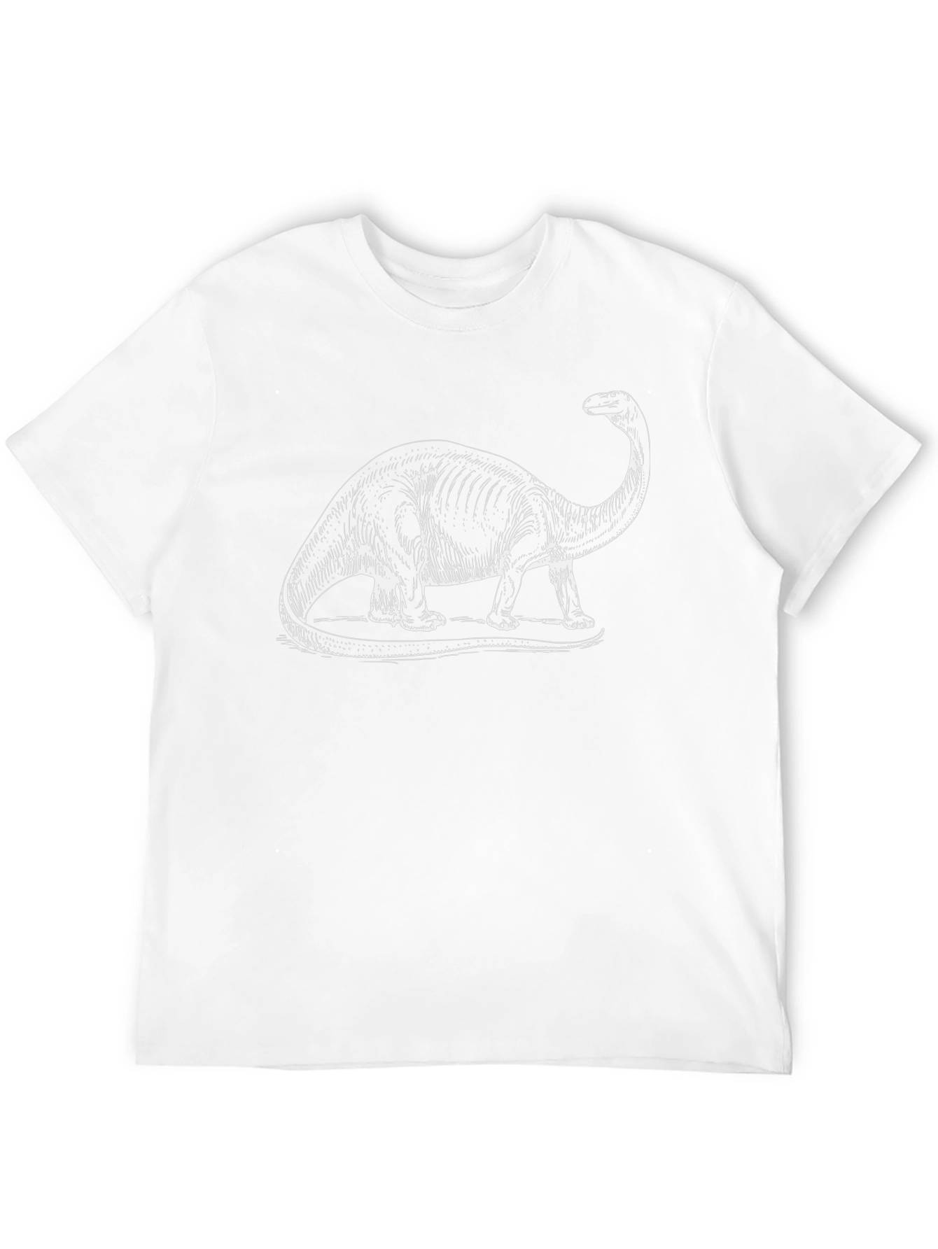 Dinosaur Graphic Tee - Black Cotton T-Shirt