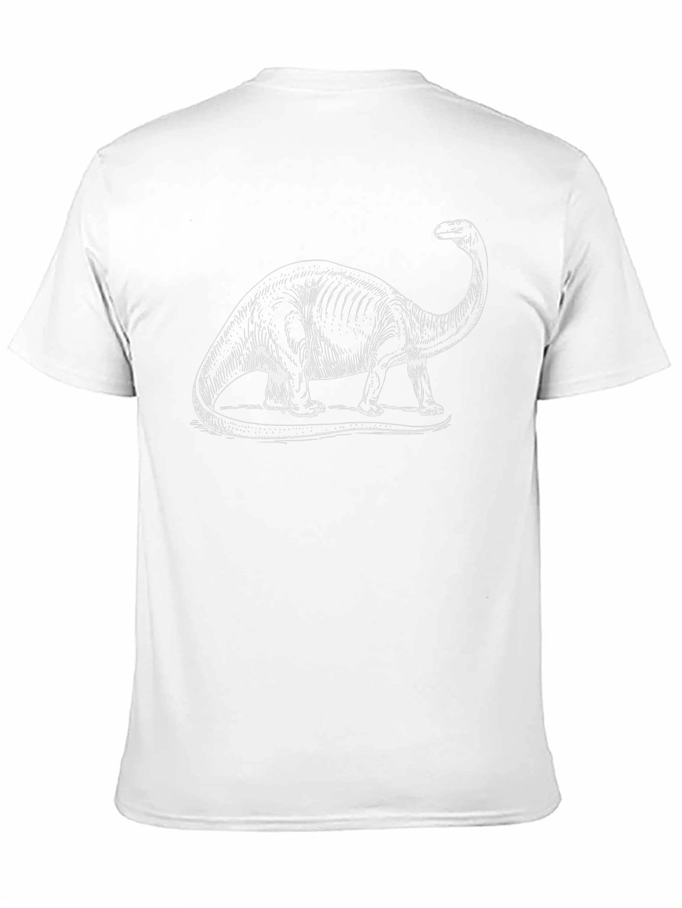 Dinosaur Graphic Tee - Black Cotton T-Shirt