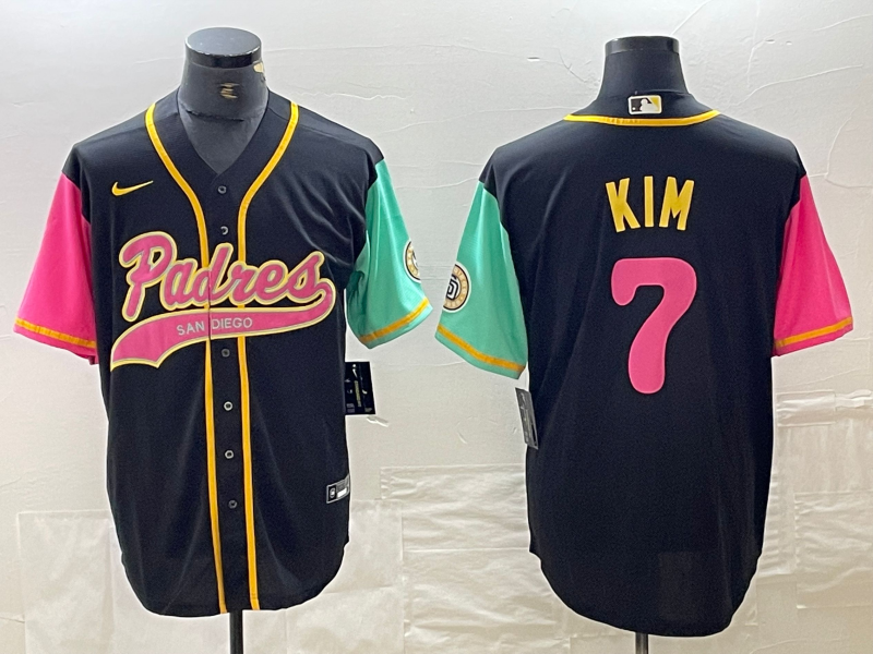 Men's San Diego Padres Ha-Seong Kim #7 White City Connect Player Jerseys Joint Edition