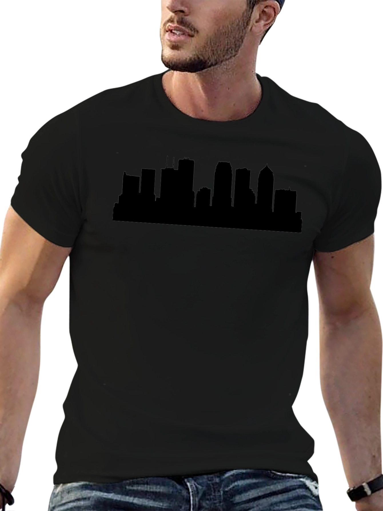 Cityscape Silhouette Tee - Urban Style