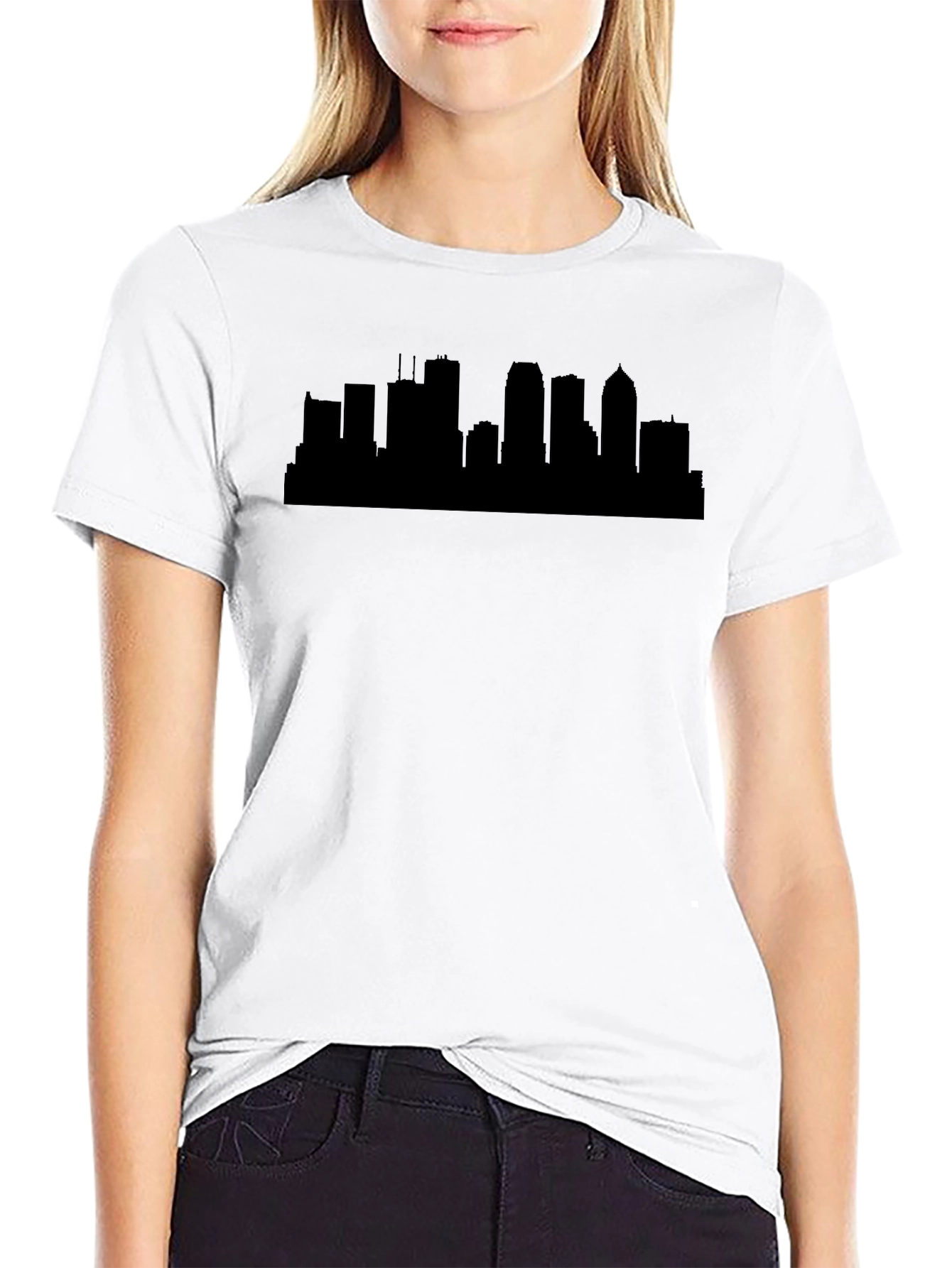 Cityscape Silhouette Tee - Urban Style