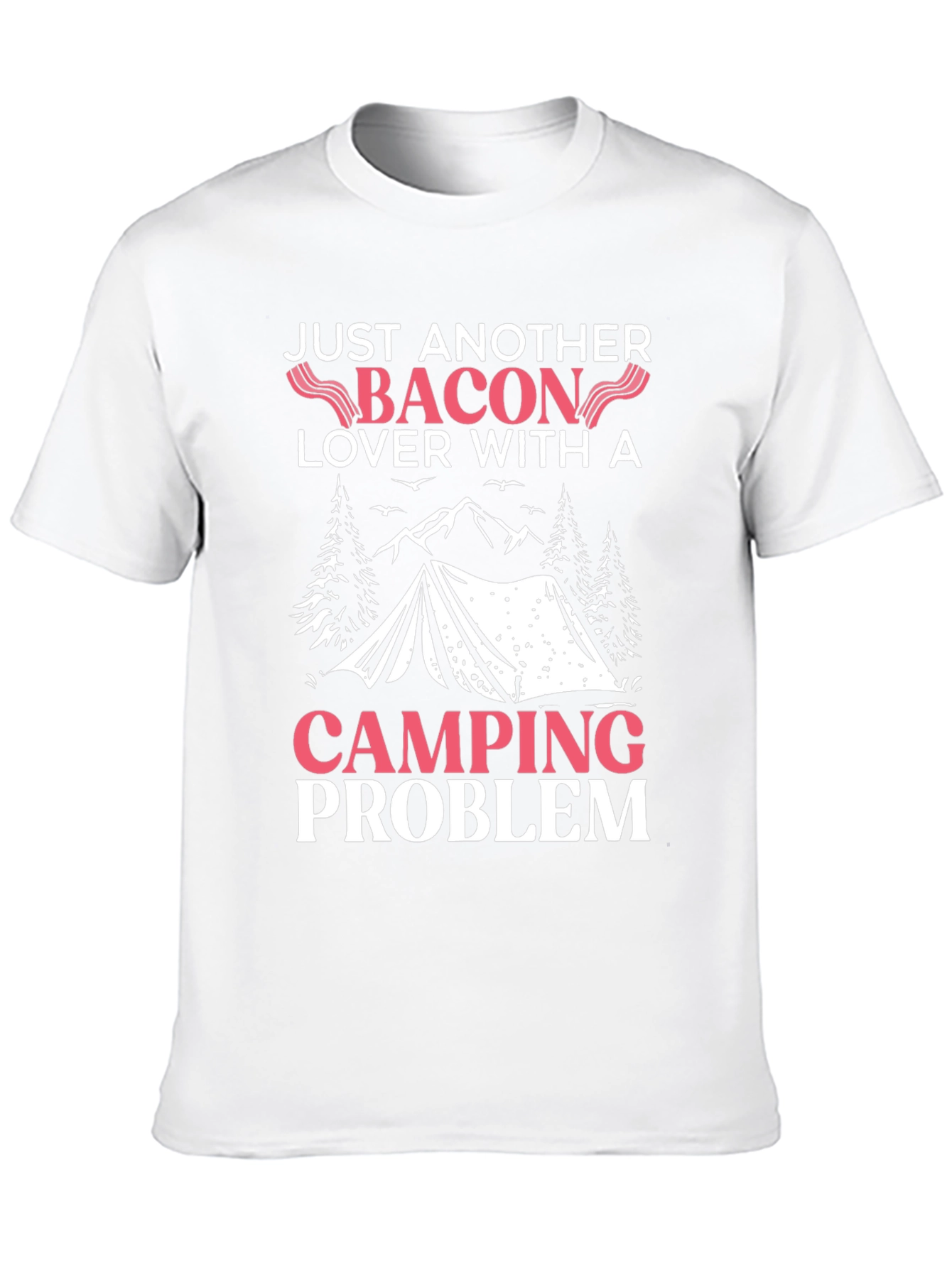 Bacon & Camping Lover T-Shirt - Funny Graphic Tee