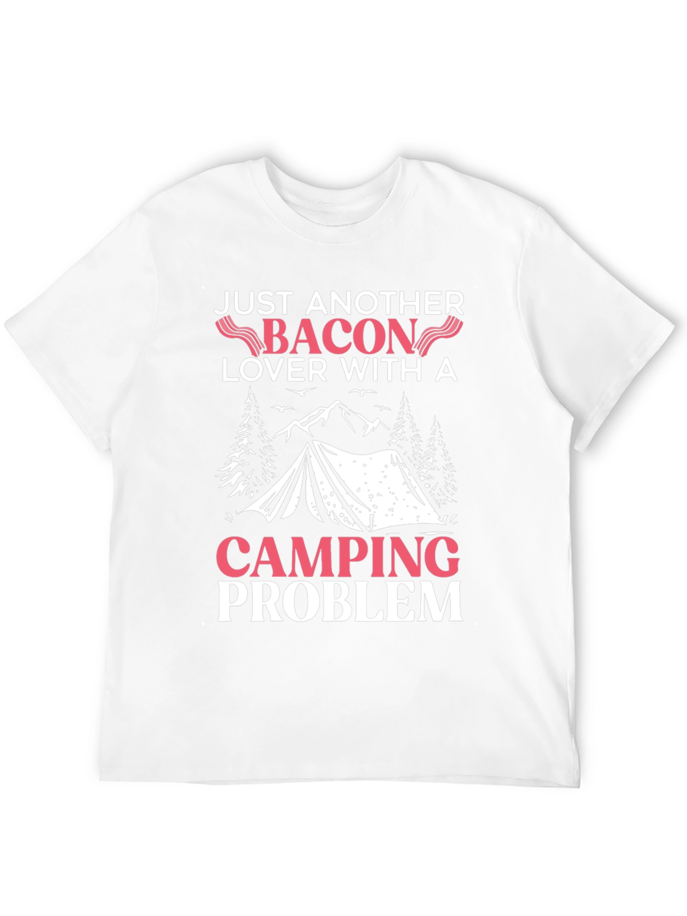 Bacon & Camping Lover T-Shirt - Funny Graphic Tee