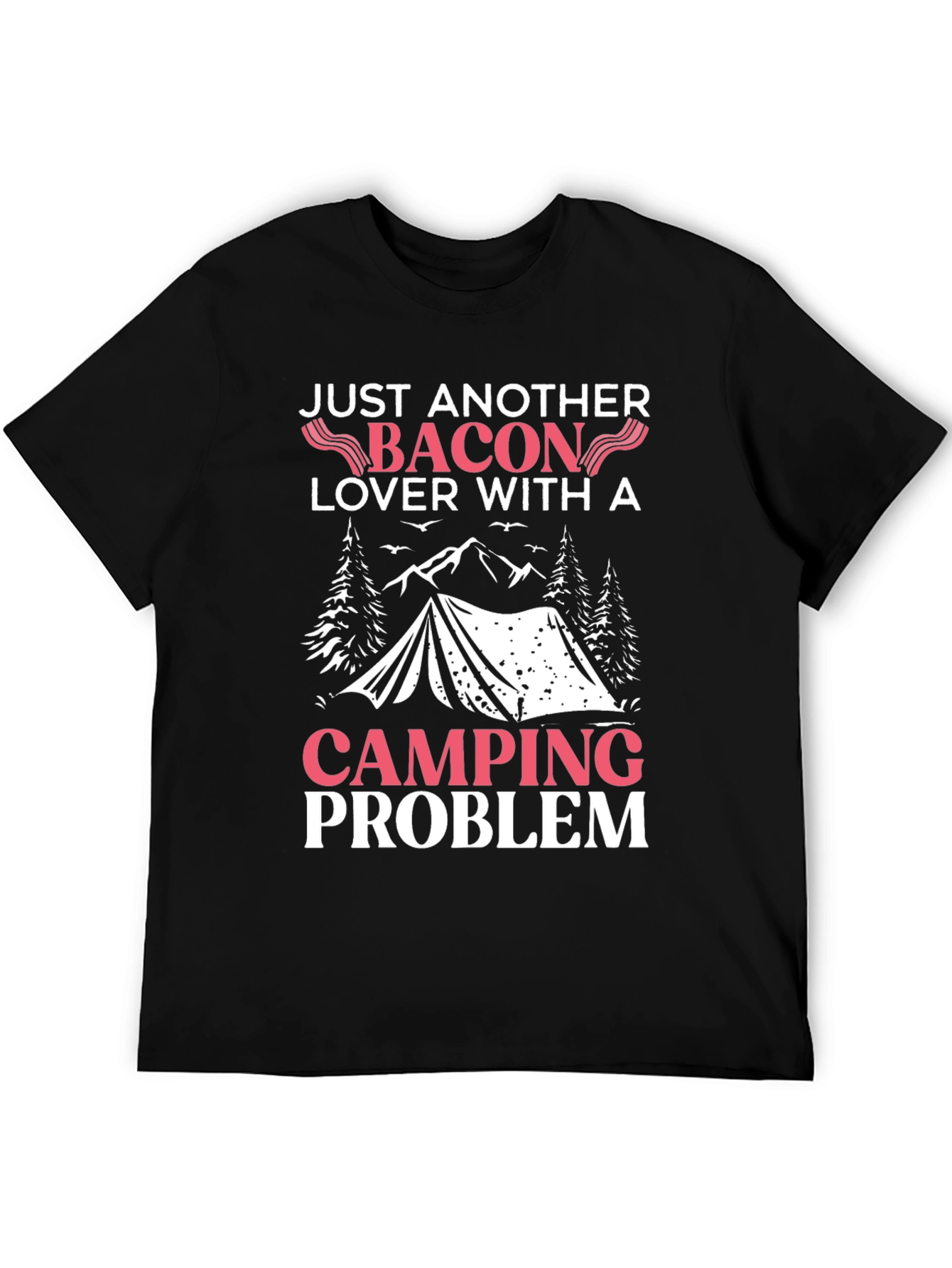 Bacon & Camping Lover T-Shirt - Funny Graphic Tee