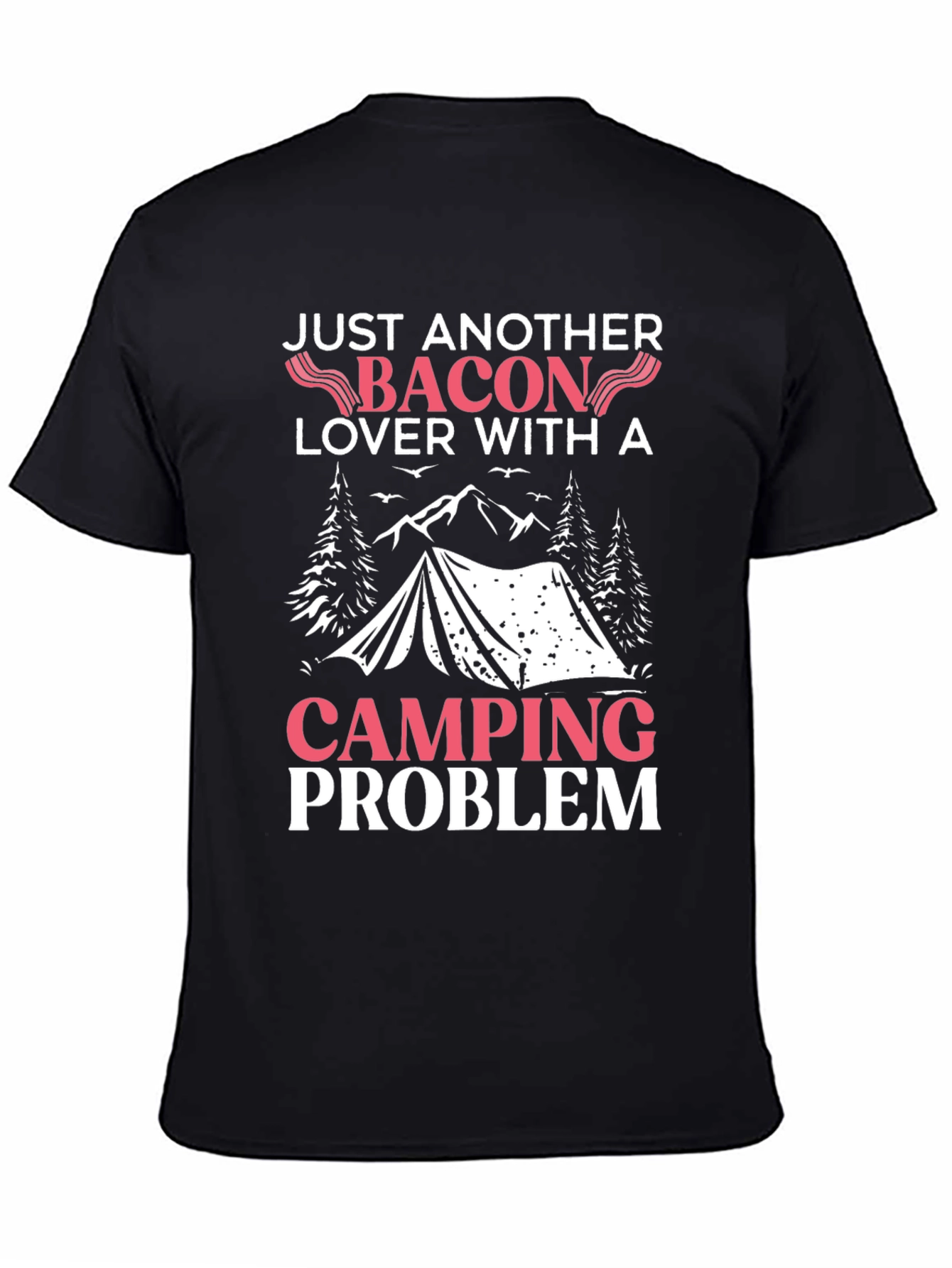 Bacon & Camping Lover T-Shirt - Funny Graphic Tee