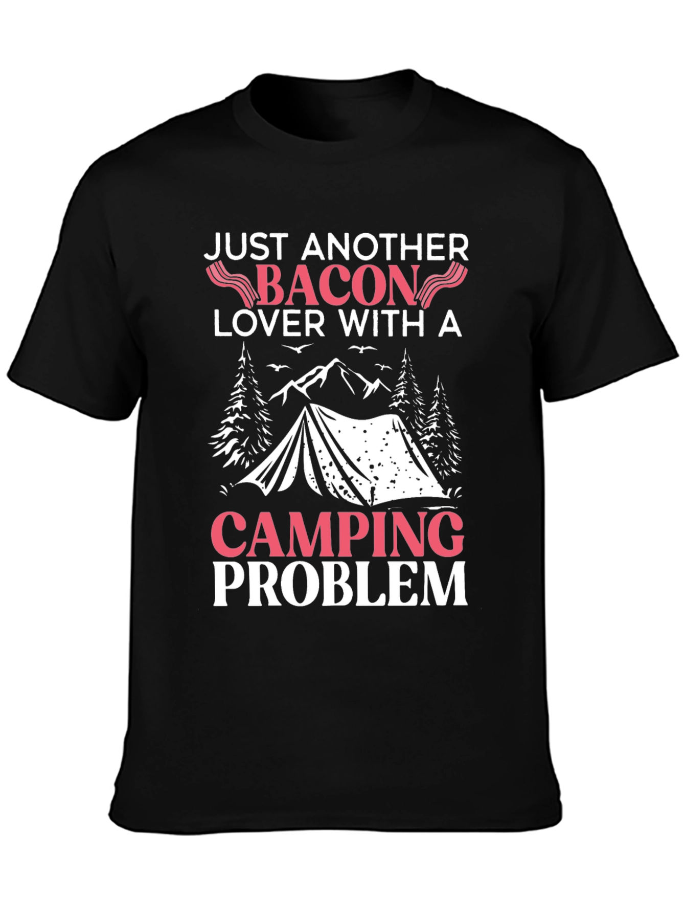 Bacon & Camping Lover T-Shirt - Funny Graphic Tee