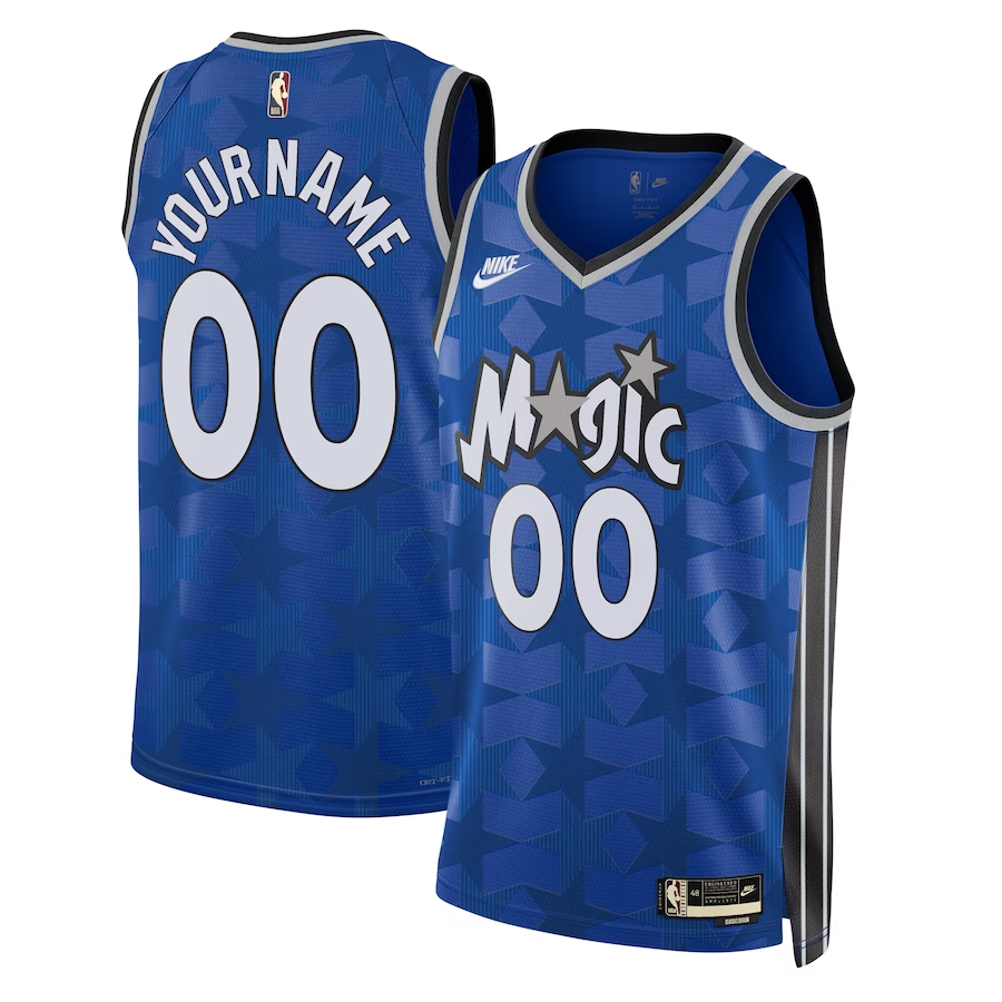 Men's Orlando Magic Blue 2023/24 Swingman Custom Jerseys - Classic Edition