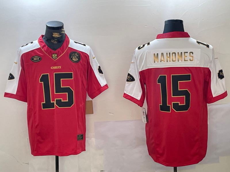 Men's Kansas City Chiefs Patrick Mahomes #15 Red Alternate Player Jerseys