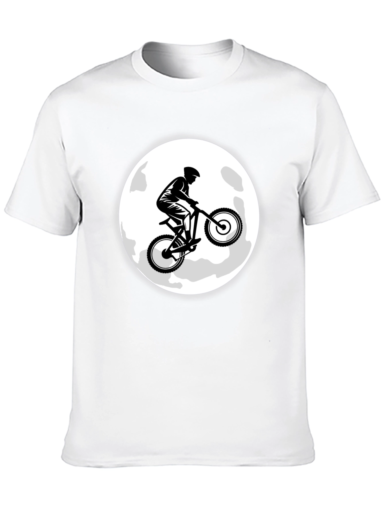 Mountain Bike Moon Graphic T-Shirt