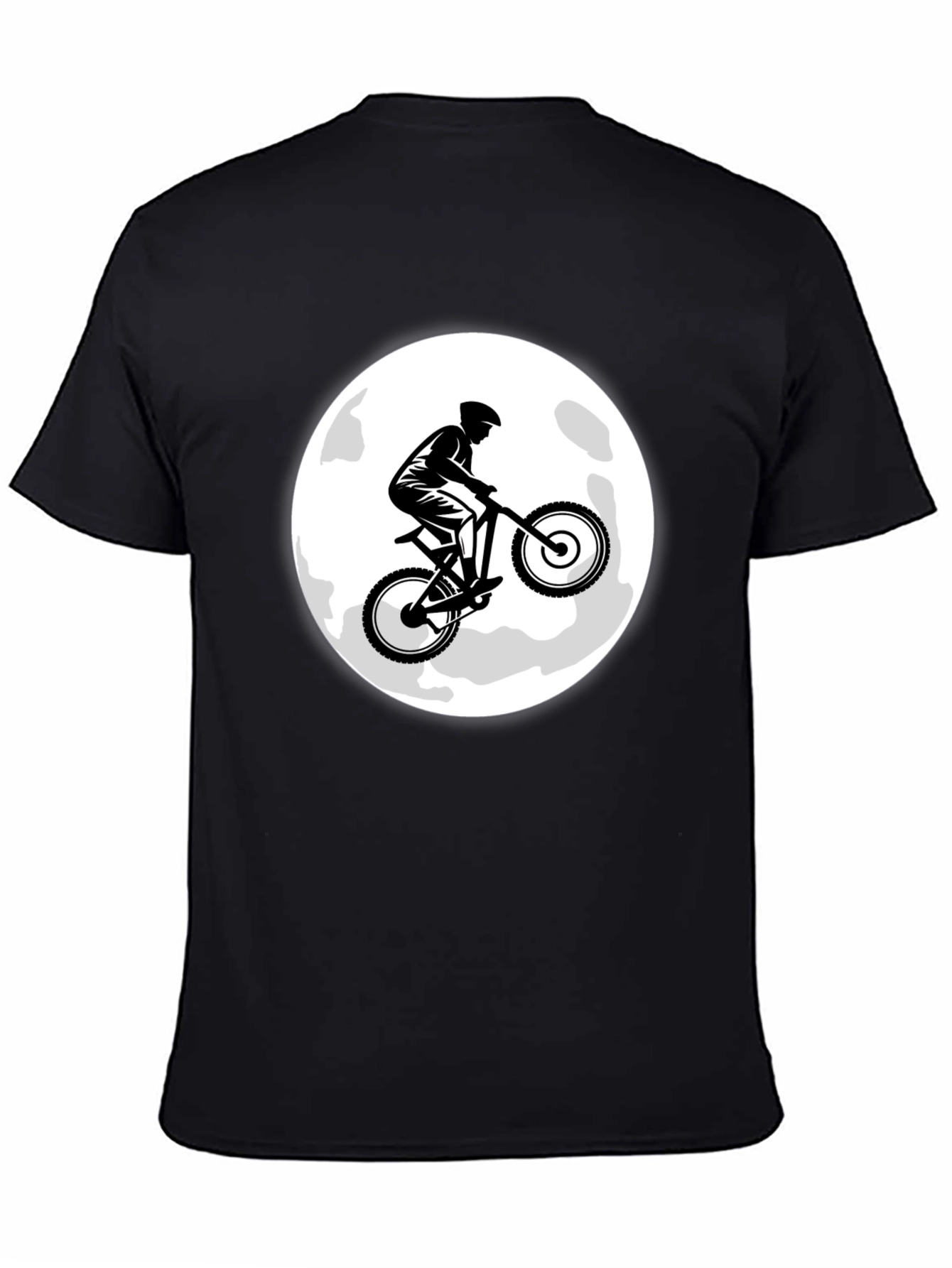 Mountain Bike Moon Graphic T-Shirt