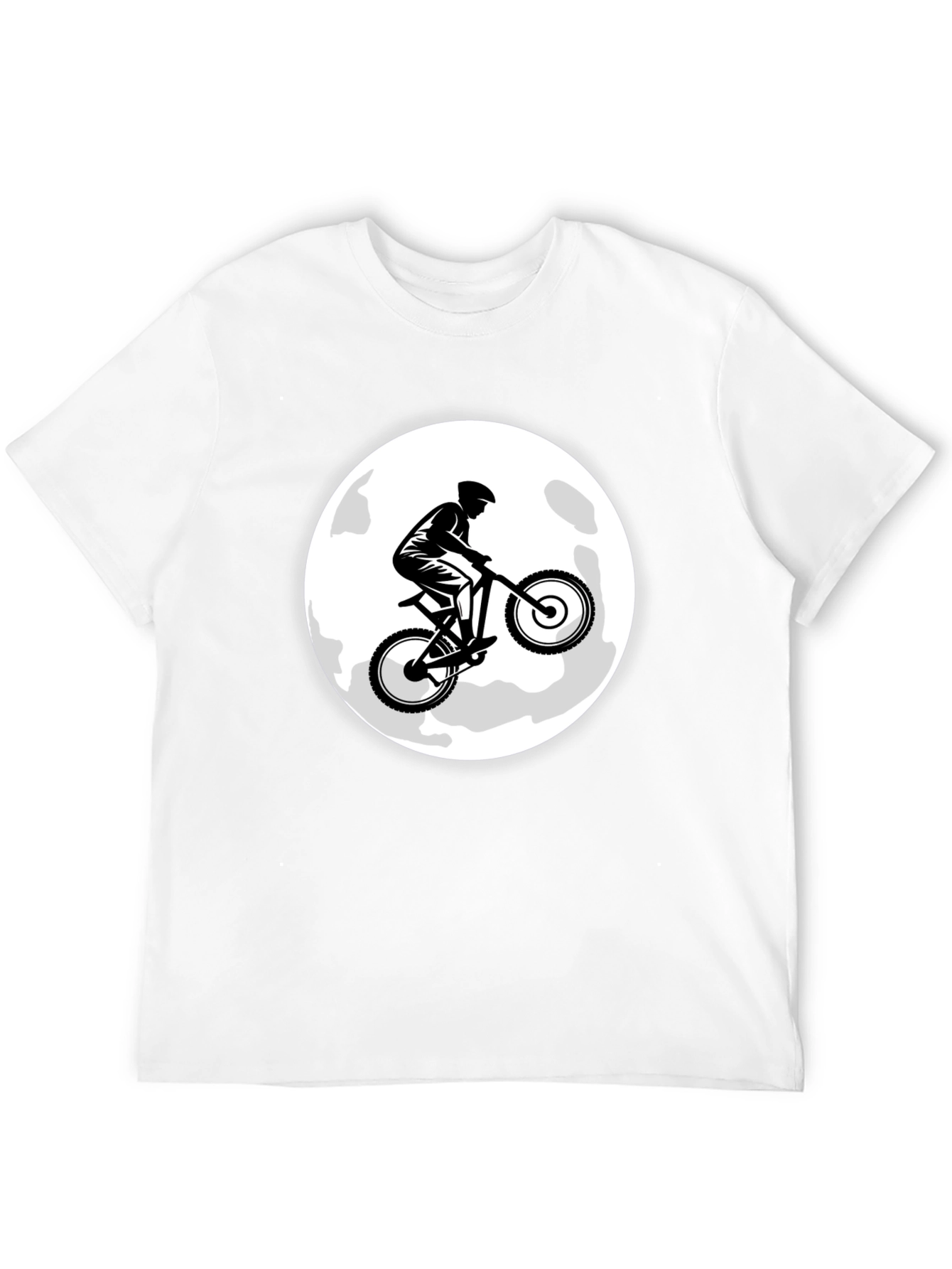 Mountain Bike Moon Graphic T-Shirt