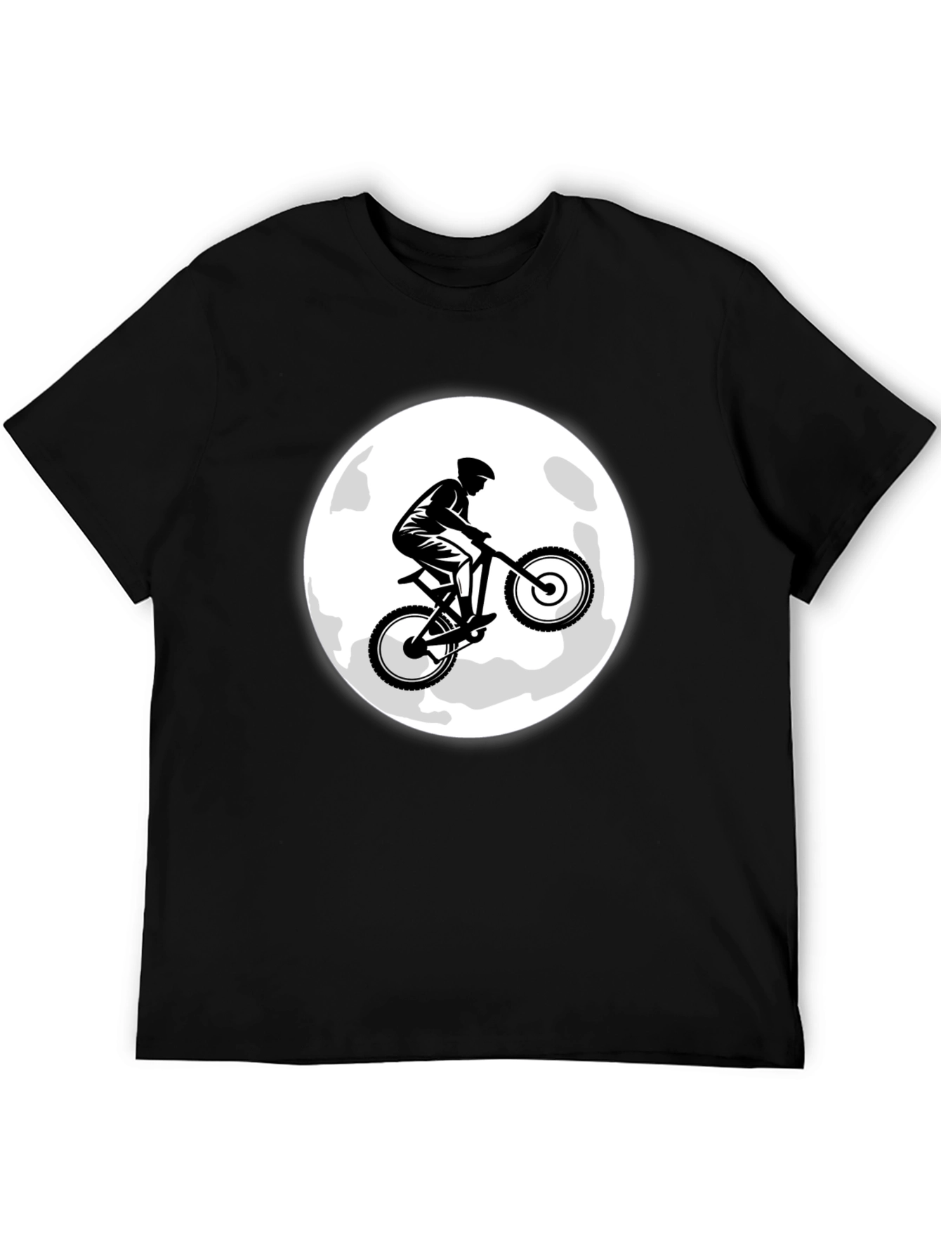 Mountain Bike Moon Graphic T-Shirt
