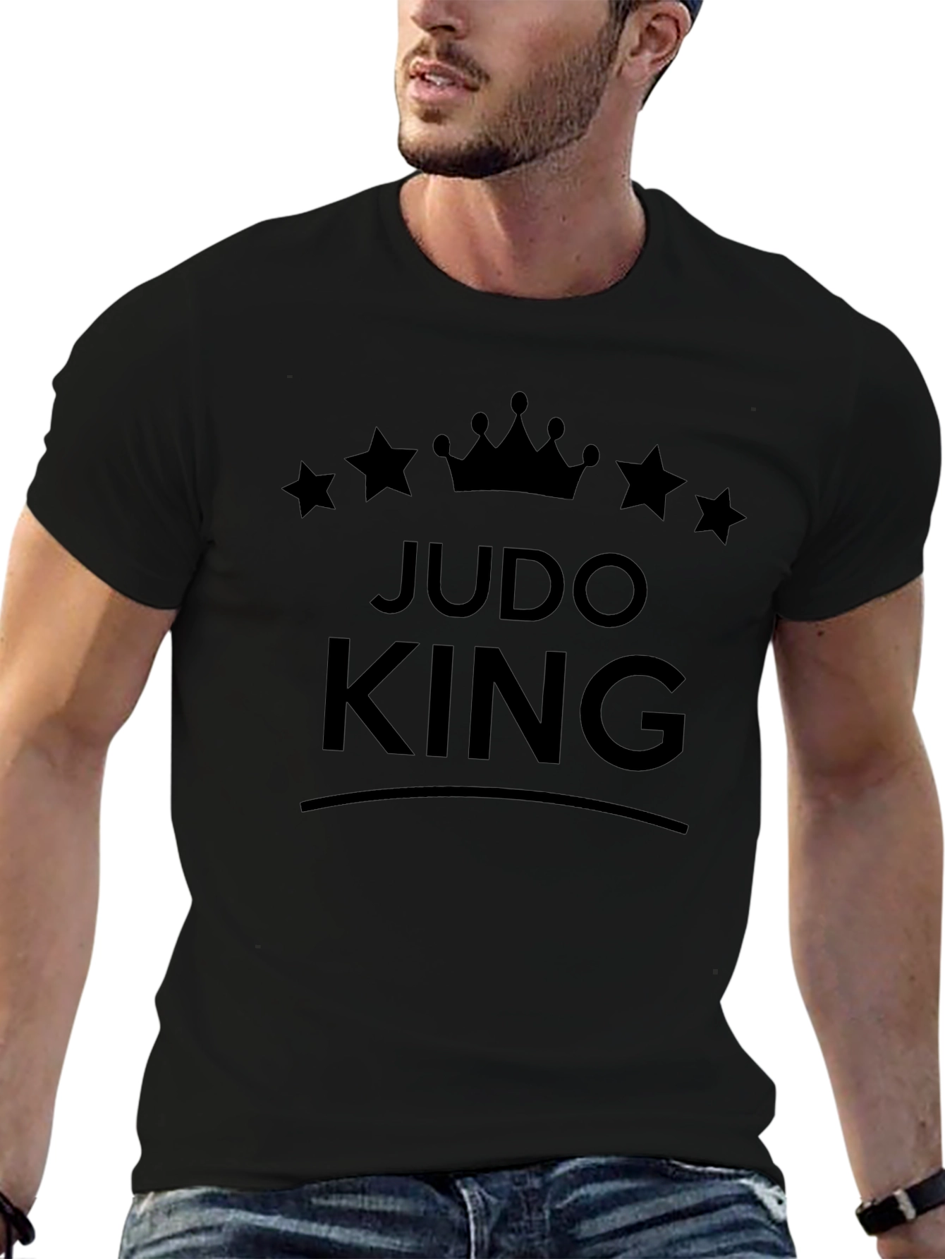 Judo King Graphic T-Shirt - Black