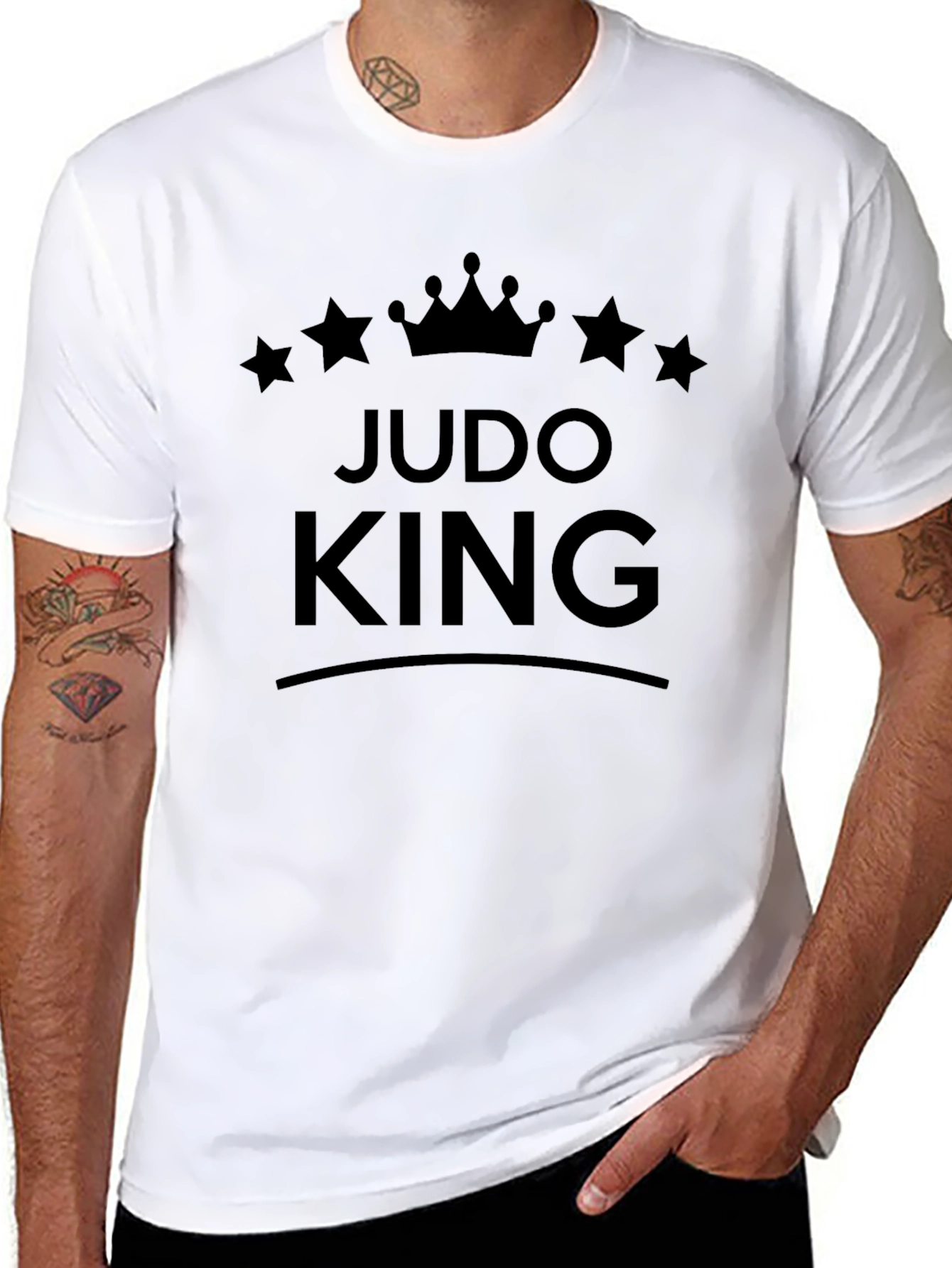 Judo King Graphic T-Shirt - Black