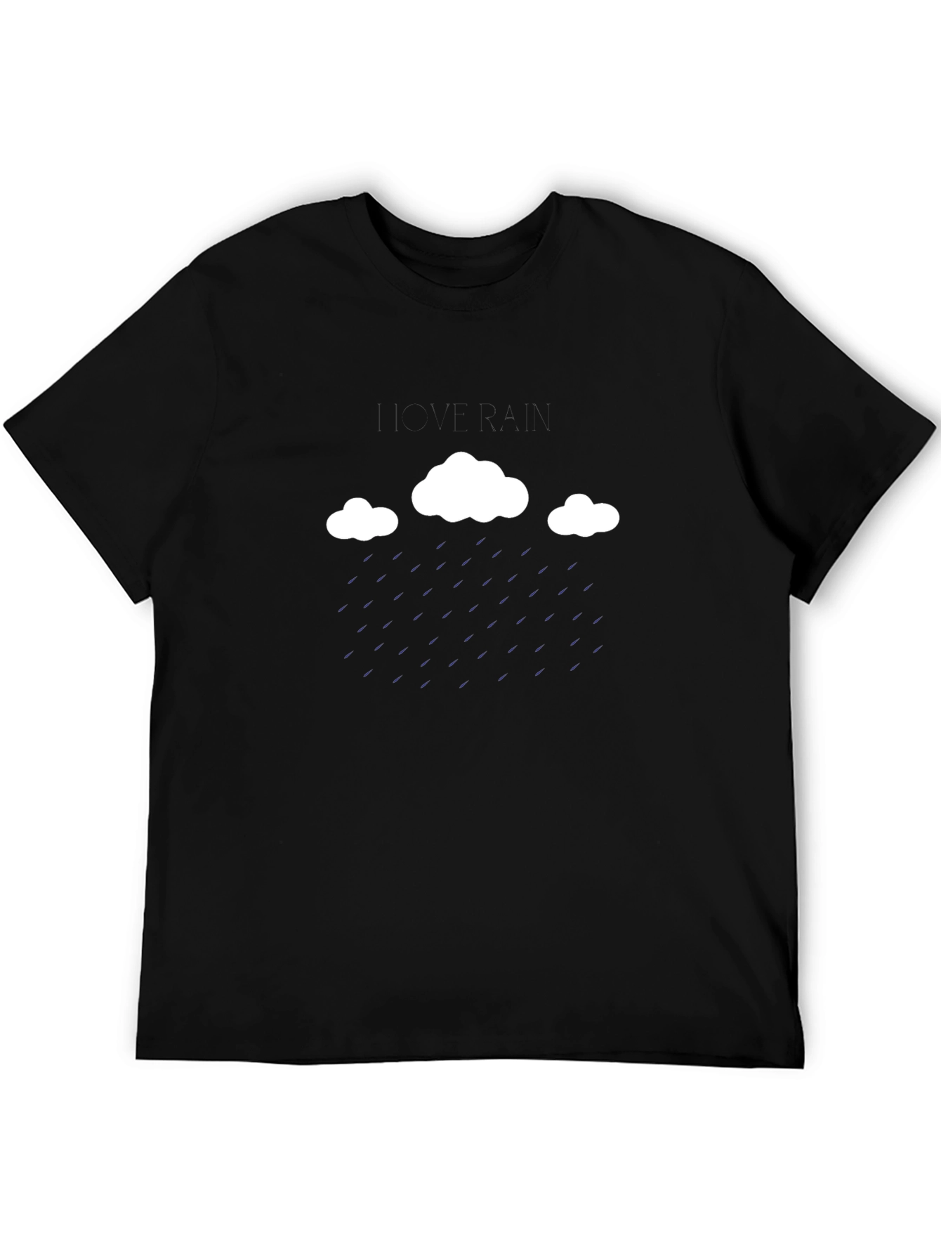 Cloud Rain Graphic Tee - Black