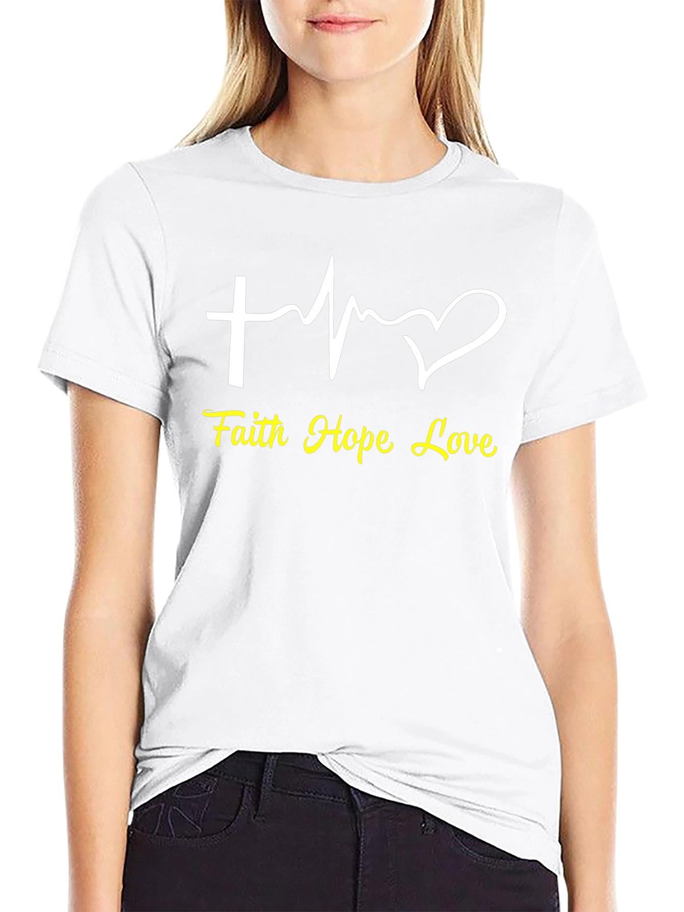Faith Hope Love Heartbeat T-Shirt