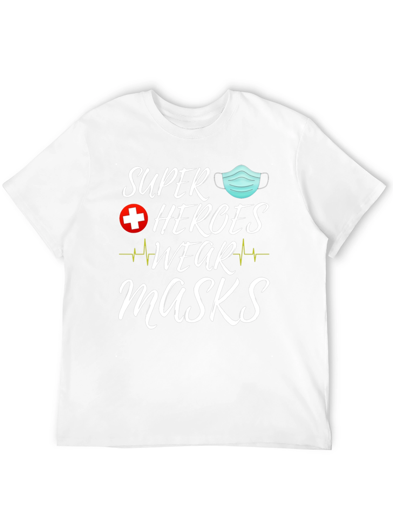 Super Heroes Wear Masks Graphic Tee