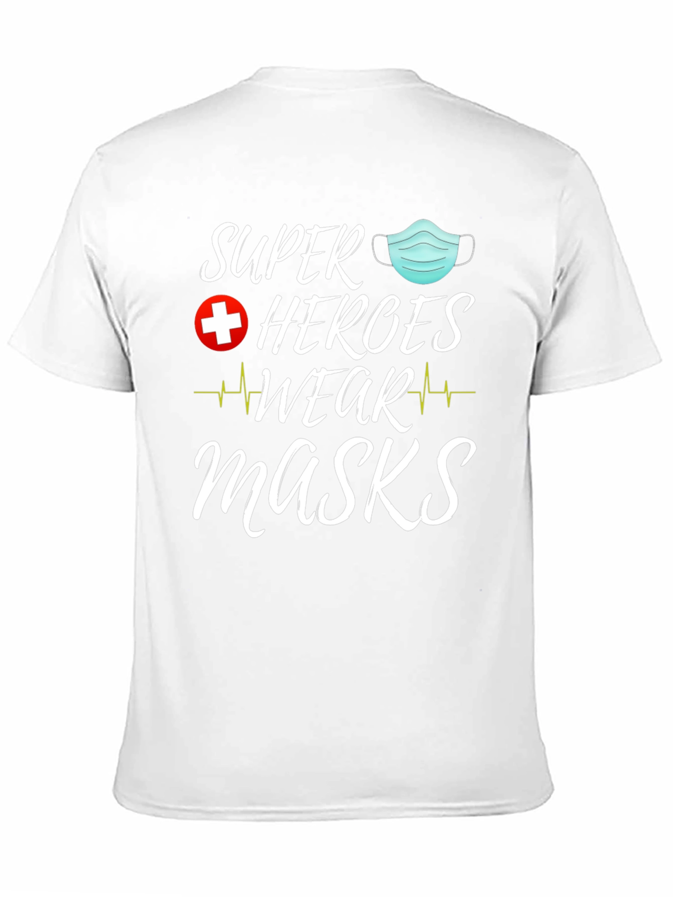 Super Heroes Wear Masks Graphic Tee