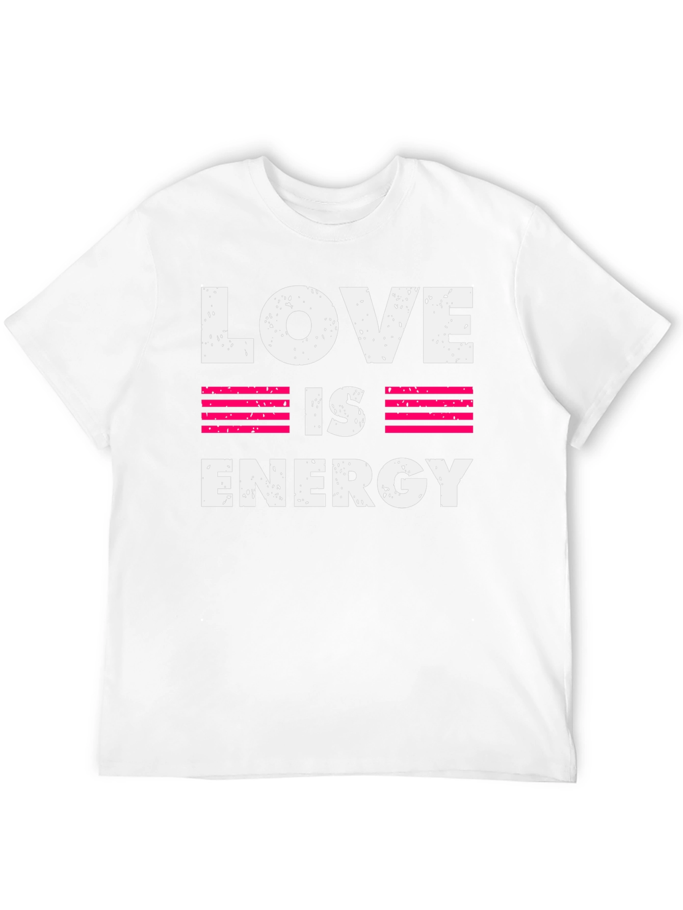 Love is Energy Graphic Print Crew Neck T-Shirt