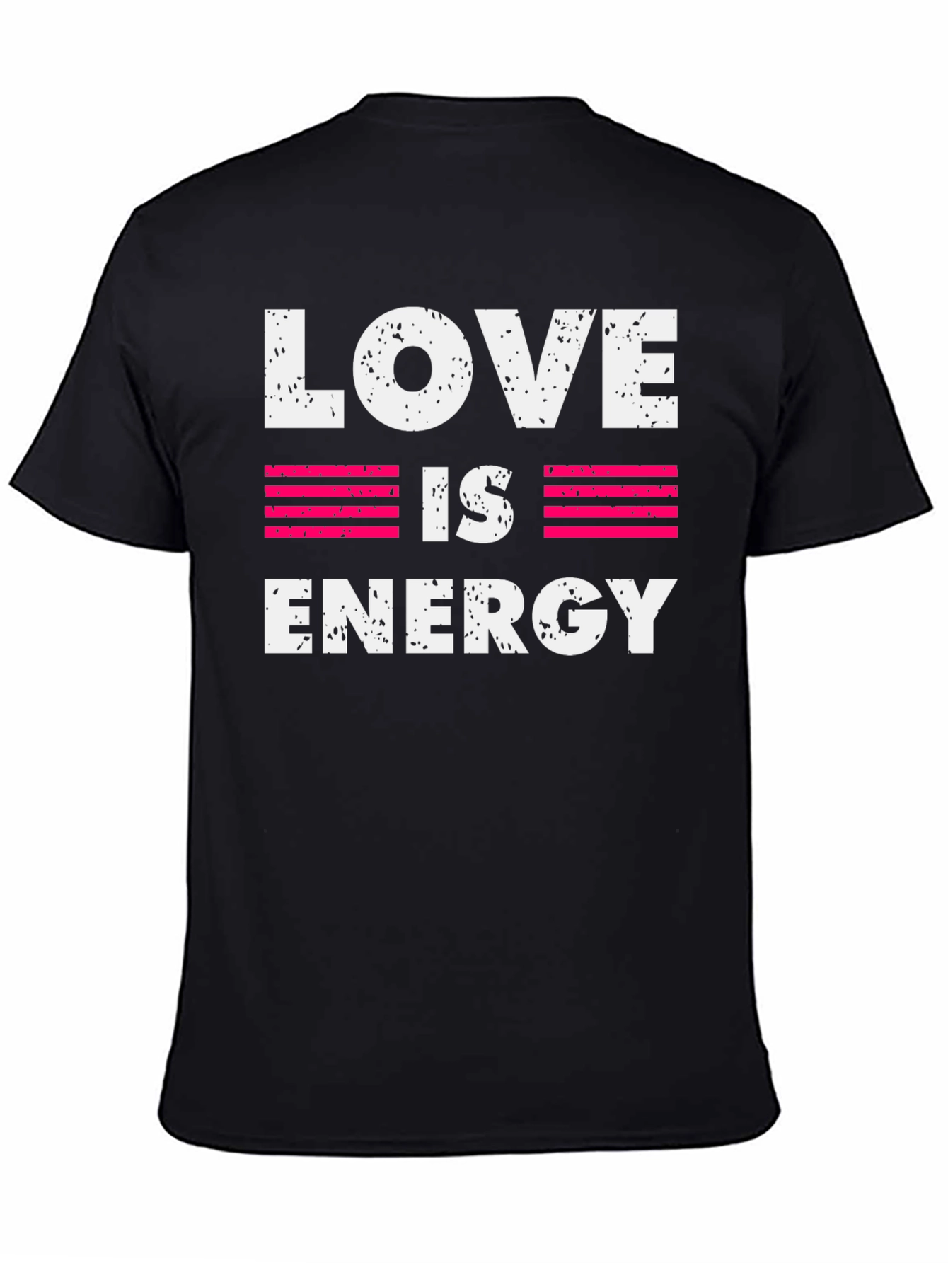 Love is Energy Graphic Print Crew Neck T-Shirt