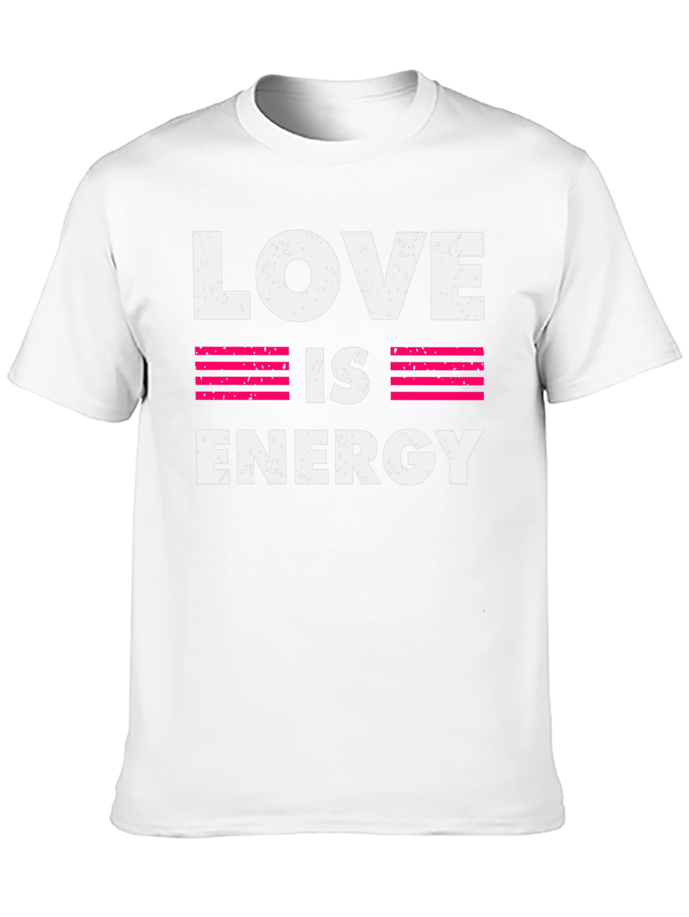 Love is Energy Graphic Print Crew Neck T-Shirt