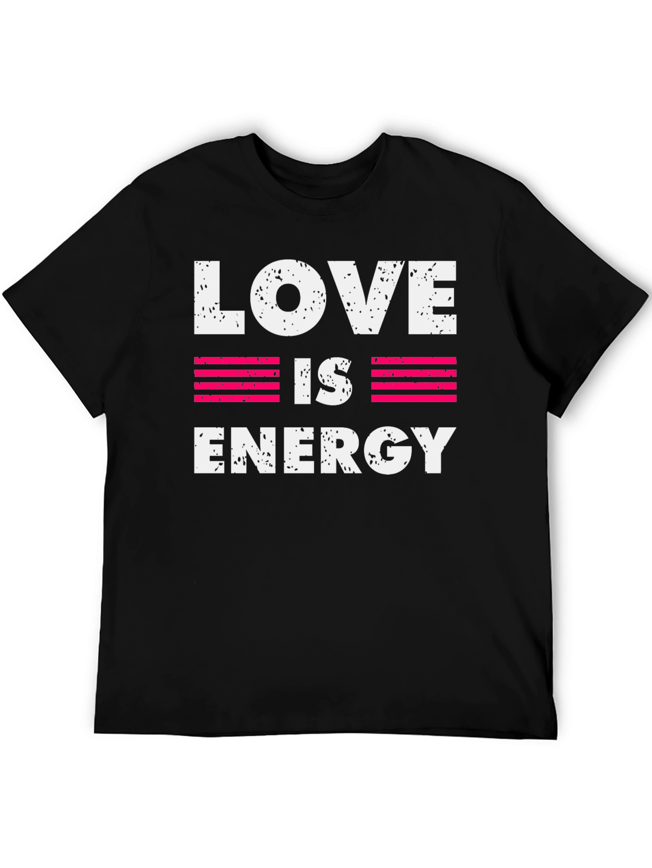 Love is Energy Graphic Print Crew Neck T-Shirt