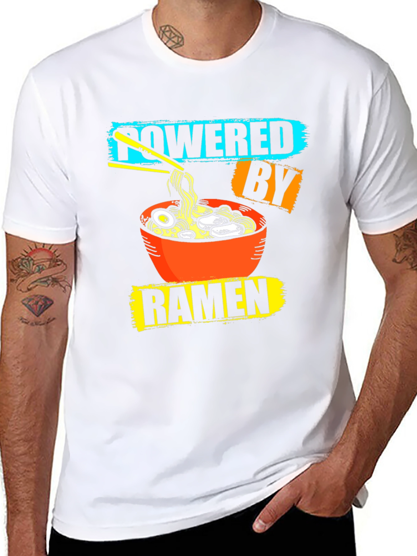 Powered By Ramen Graphic T-Shirt