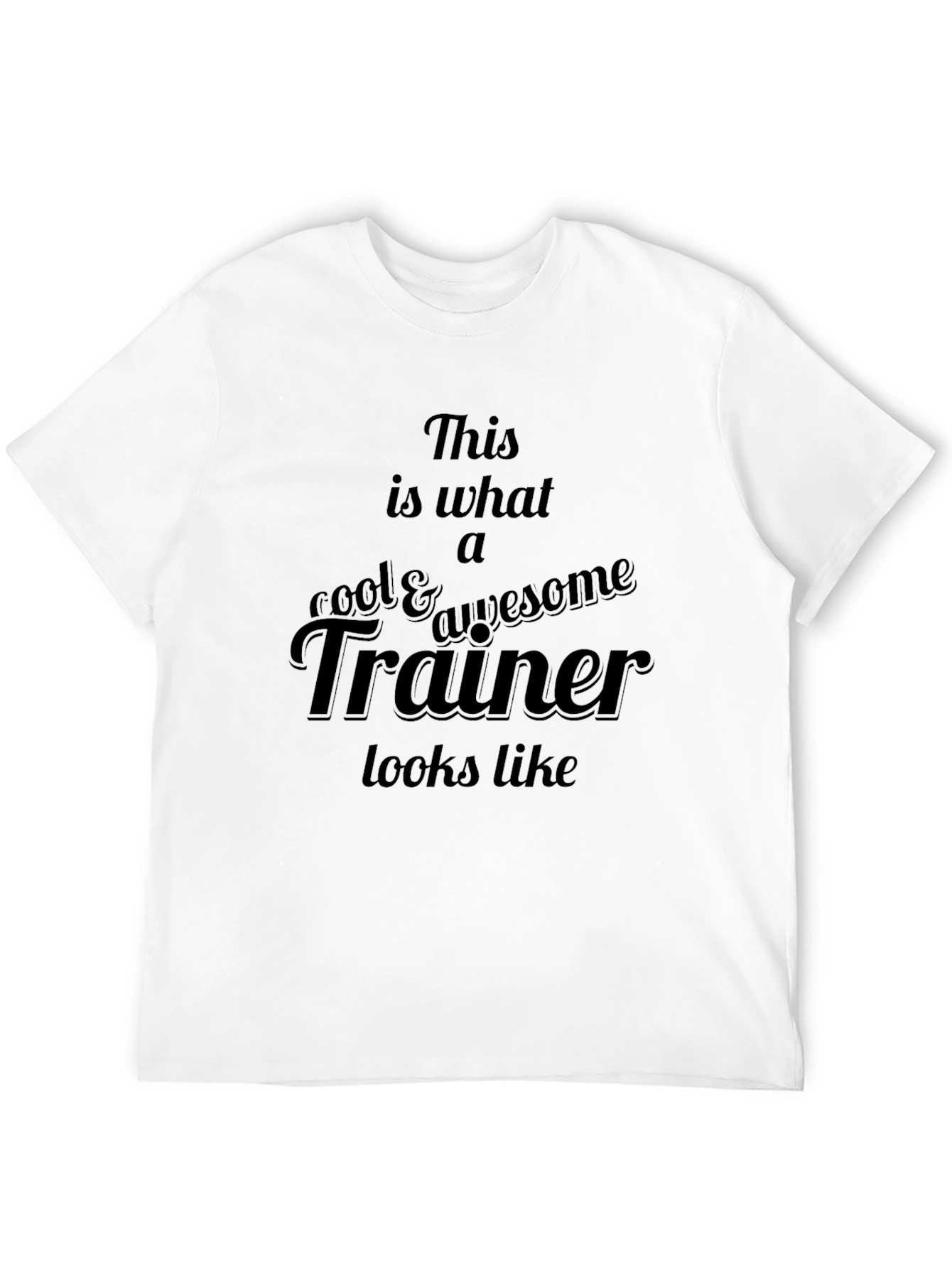 Cool Trainer Graphic Tee - Black Casual T-Shirt
