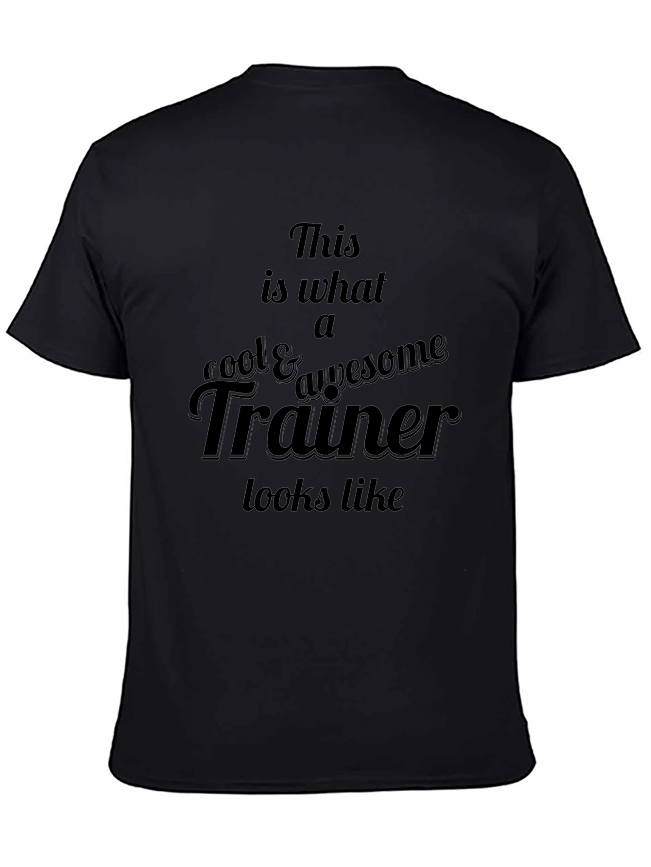 Cool Trainer Graphic Tee - Black Casual T-Shirt