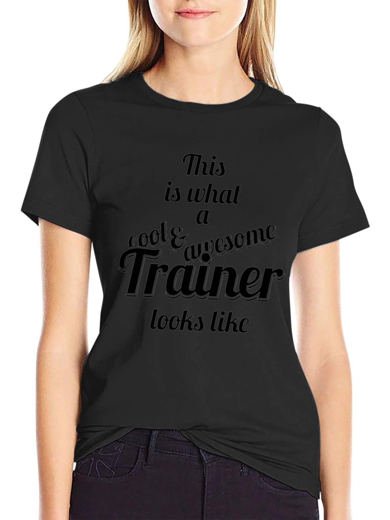Cool Trainer Graphic Tee - Black Casual T-Shirt