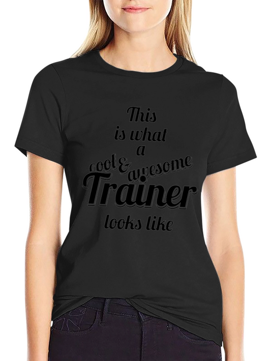 Cool Trainer Graphic Tee - Black Casual T-Shirt