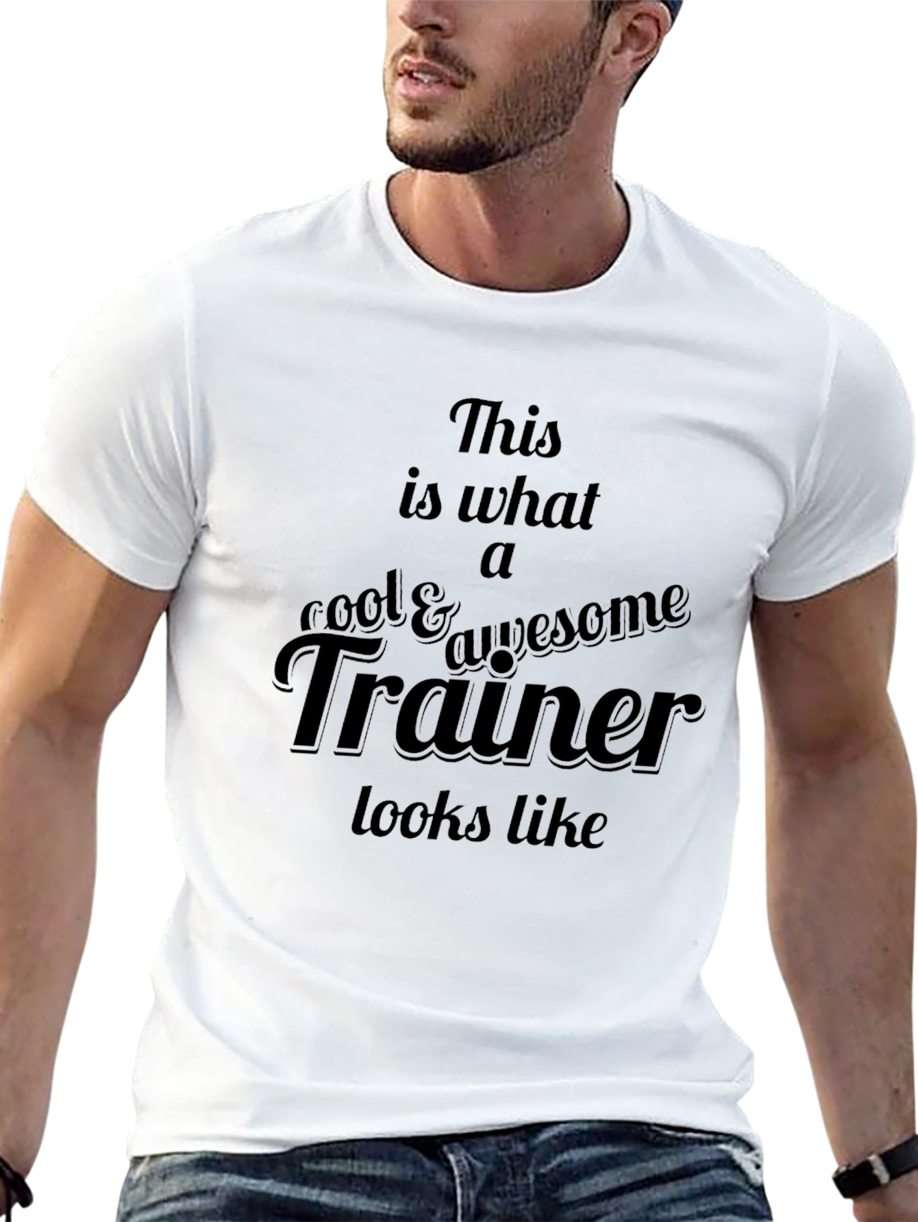 Cool Trainer Graphic Tee - Black Casual T-Shirt
