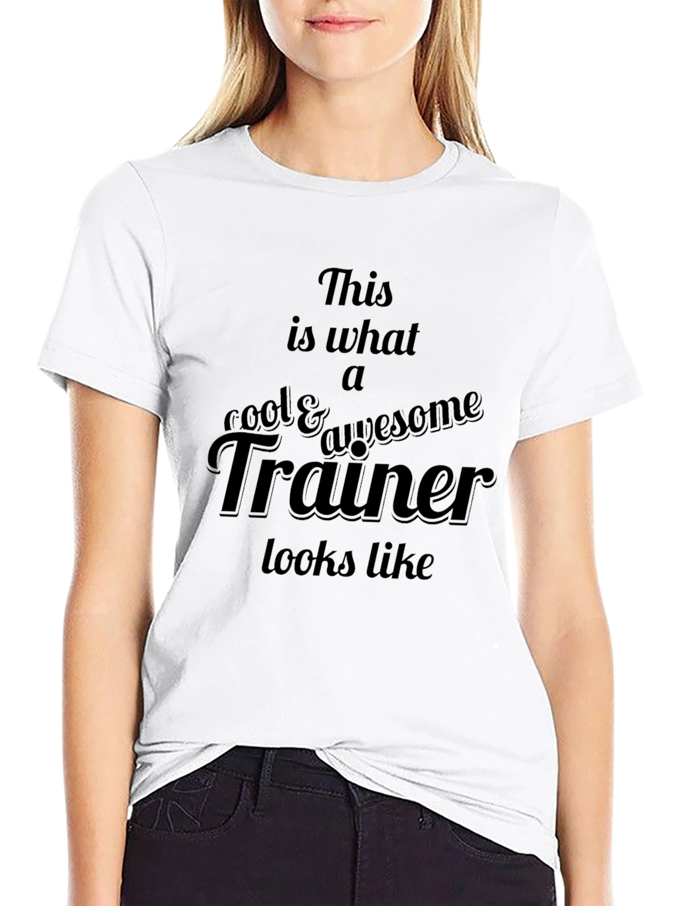 Cool Trainer Graphic Tee - Black Casual T-Shirt