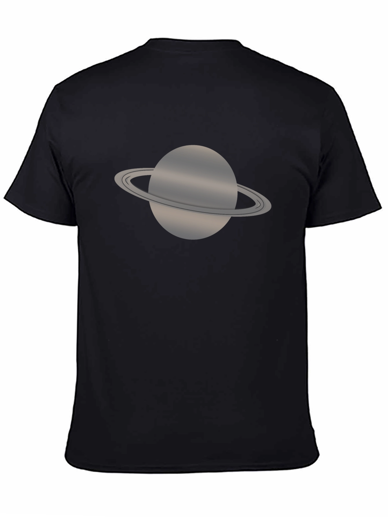 Saturn Graphic T-Shirt - Black Casual Tee