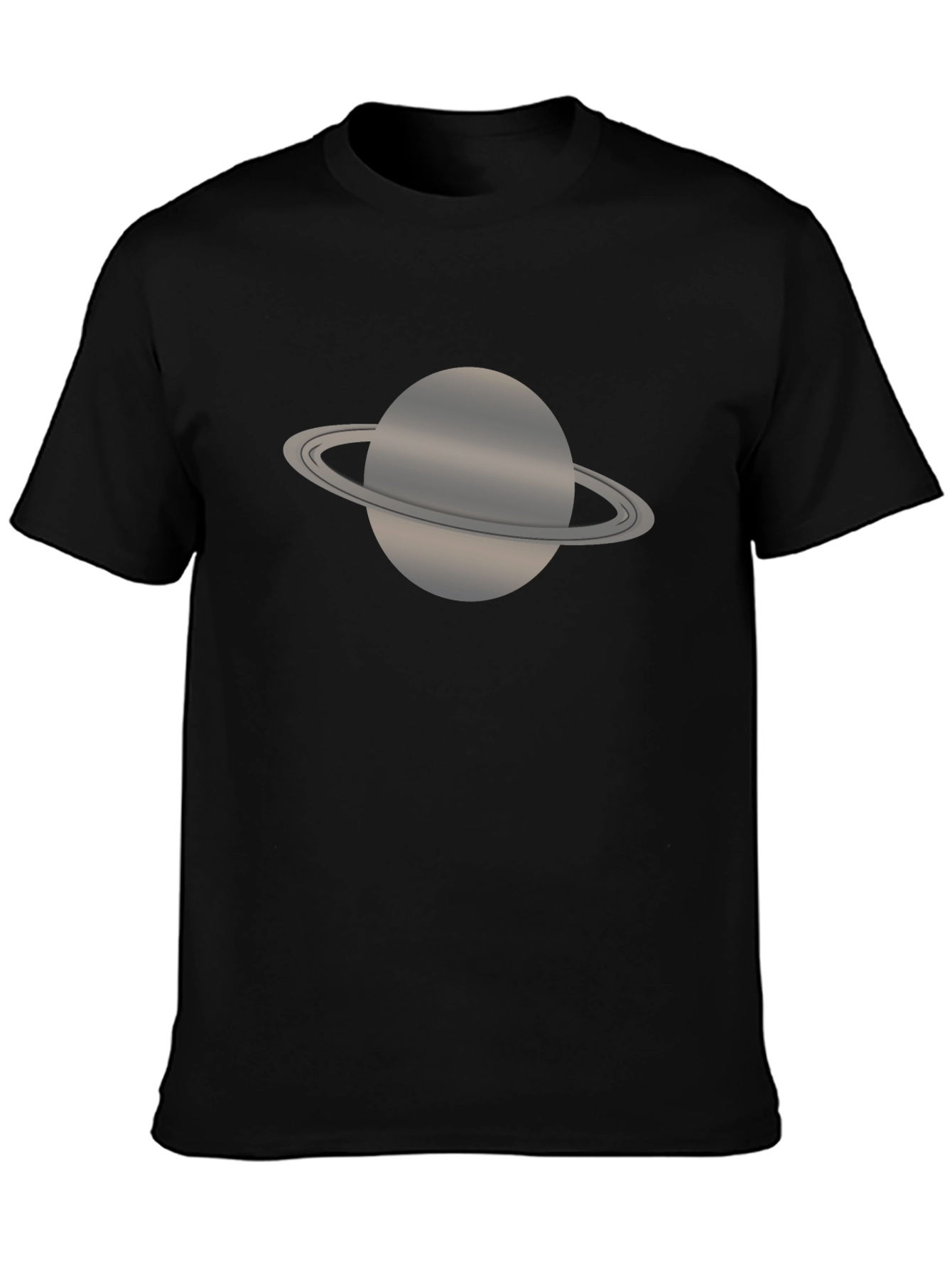 Saturn Graphic T-Shirt - Black Casual Tee